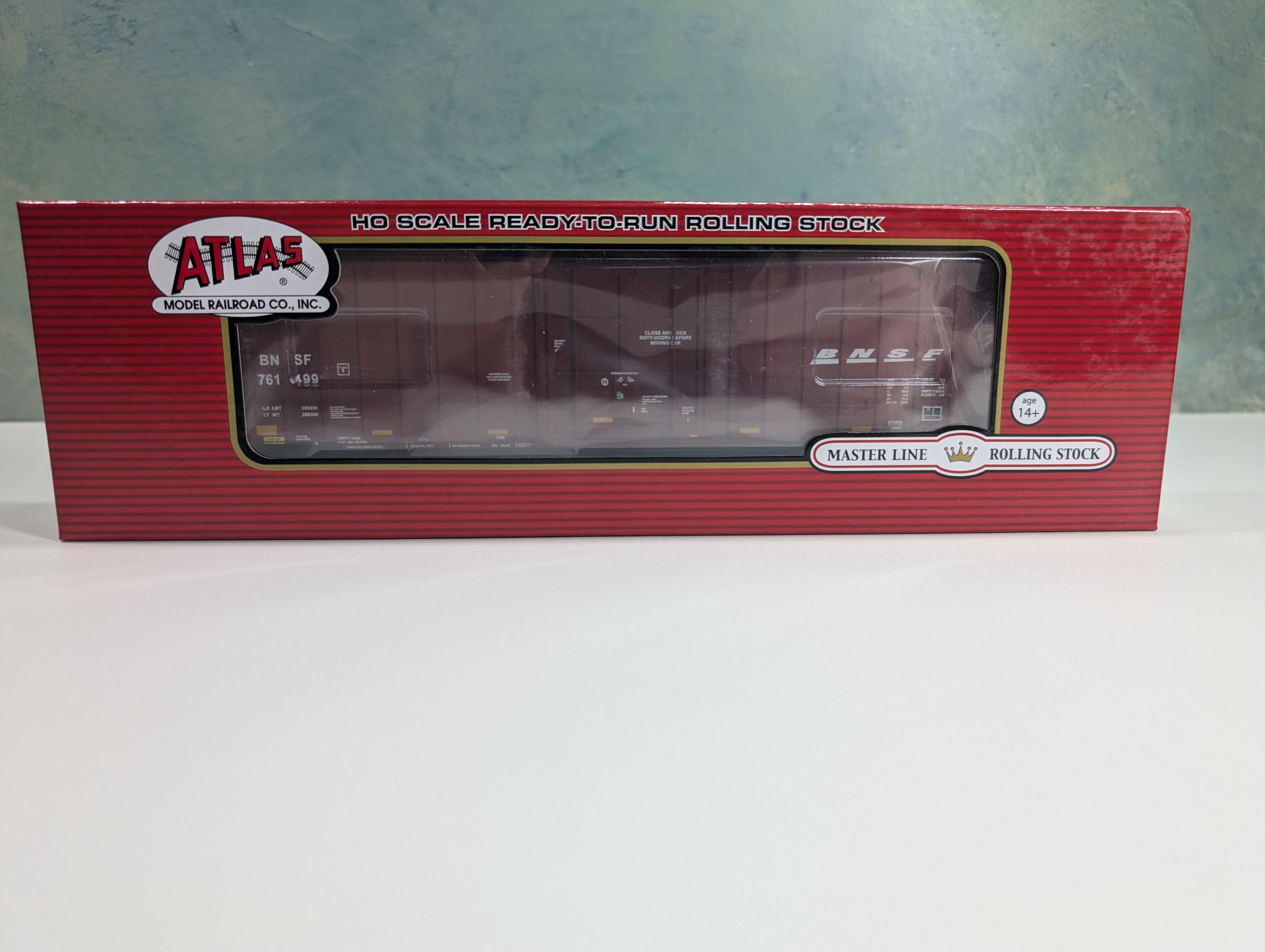 Atlas Master 20005929 HO Scale Gunderson 7538 SD Box Car BNSF #761499 w/ Stripes
