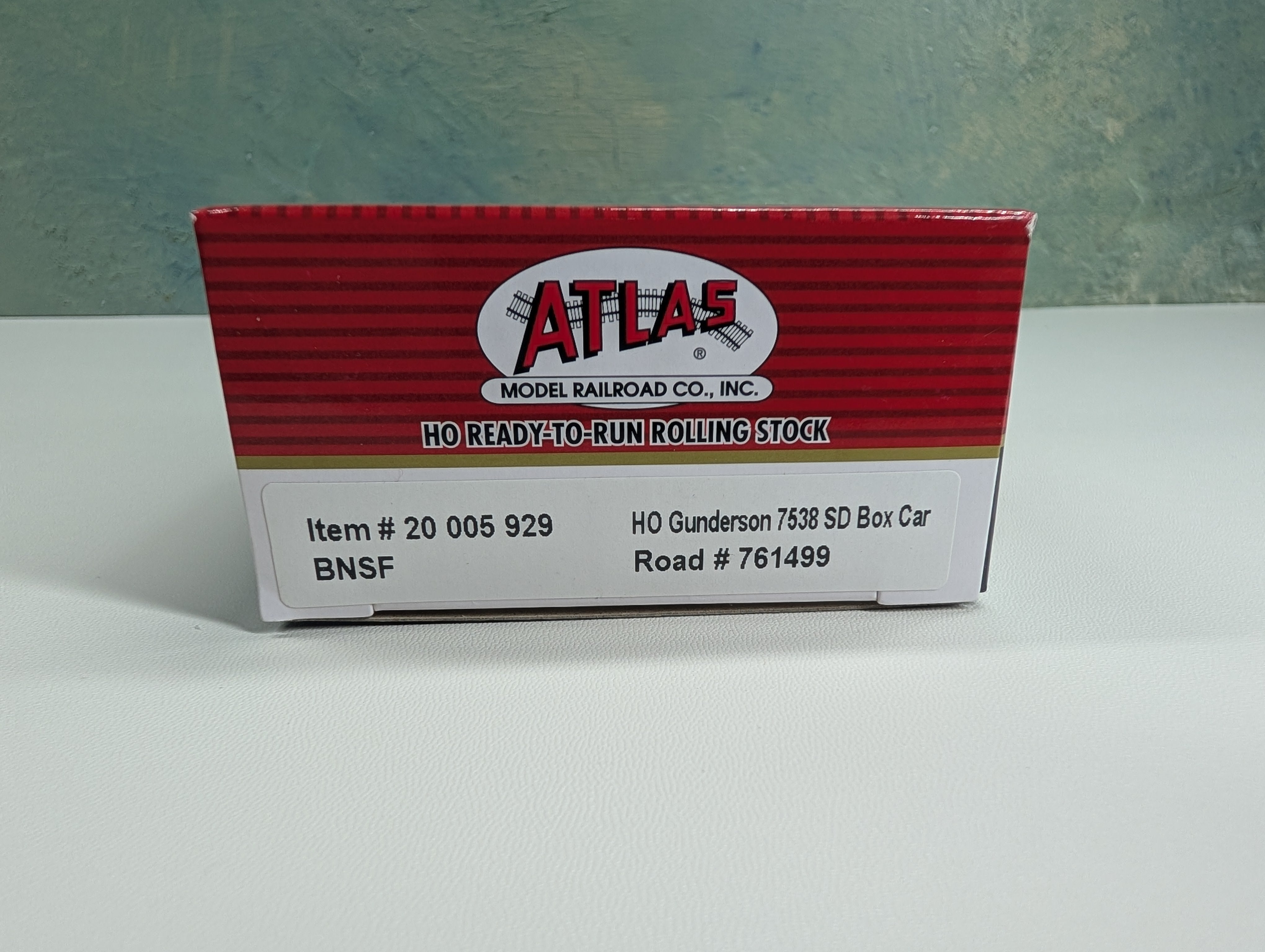 Atlas Master 20005929 HO Scale Gunderson 7538 SD Box Car BNSF #761499 w/ Stripes