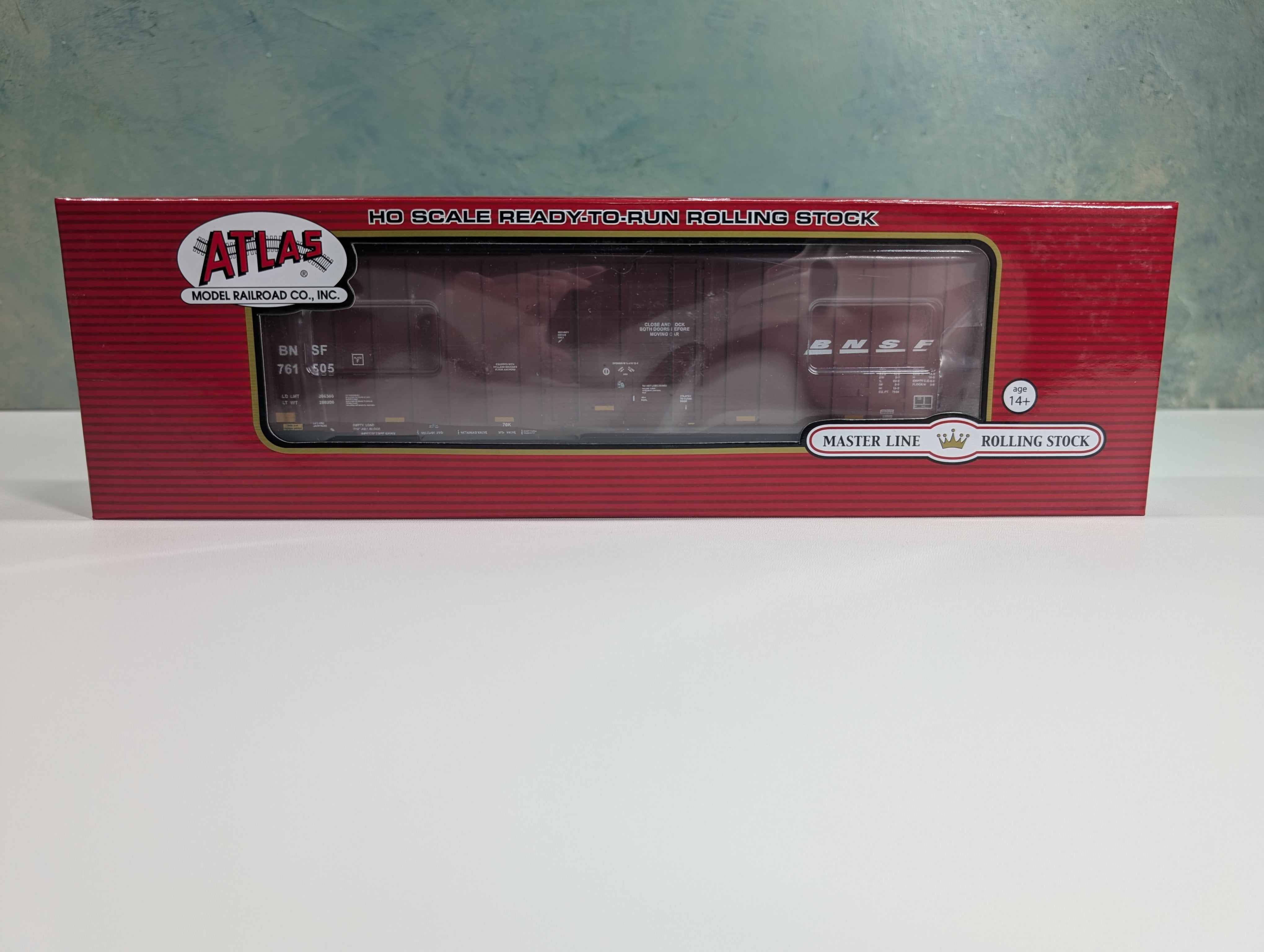 Atlas Master 20005930 HO Scale Gunderson 7538 SD Box Car BNSF #761505 w/ Stripes