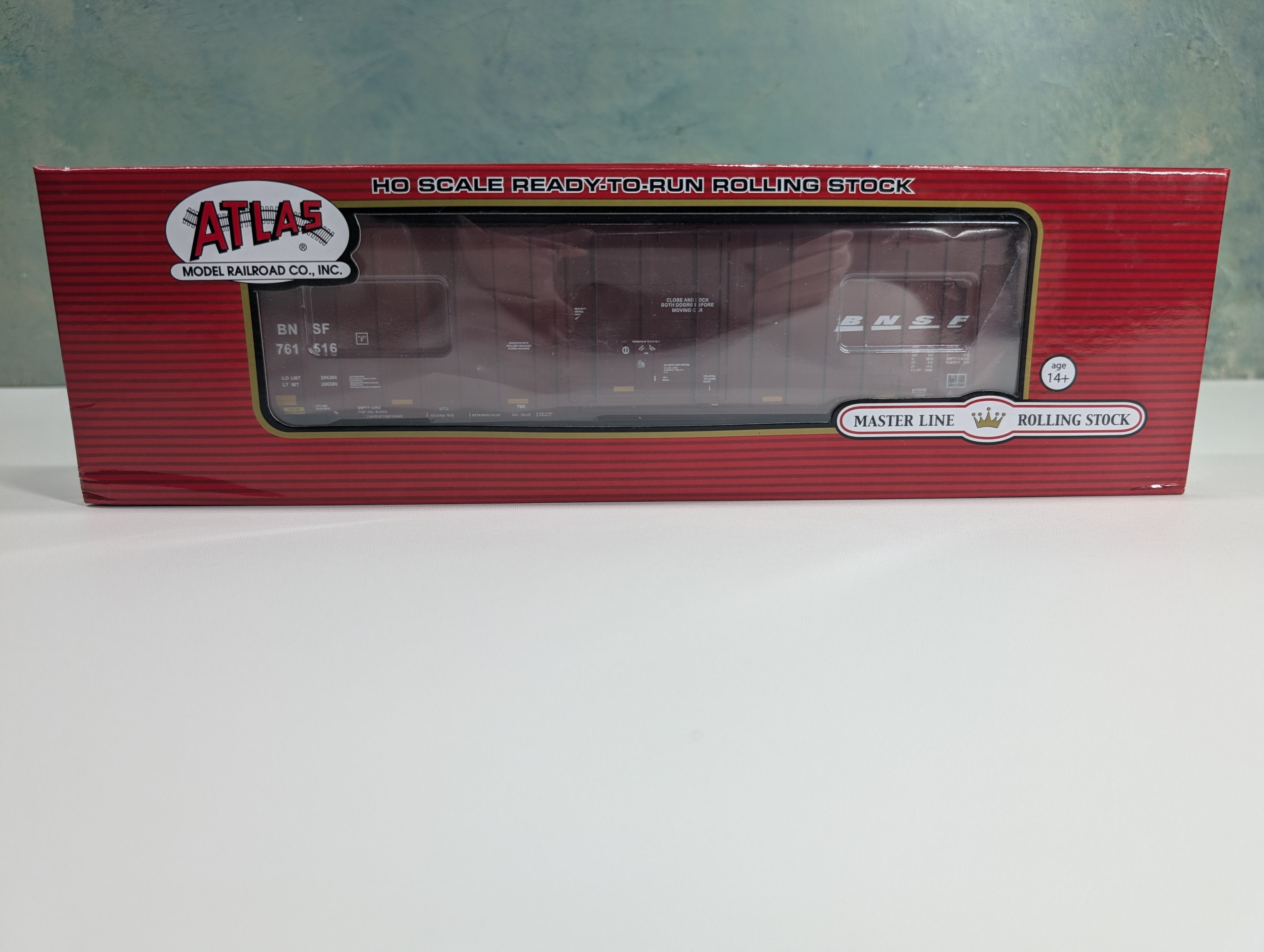 Atlas Master 20005931 HO Scale Gunderson 7538 SD Box Car BNSF #761516 w/ Stripes