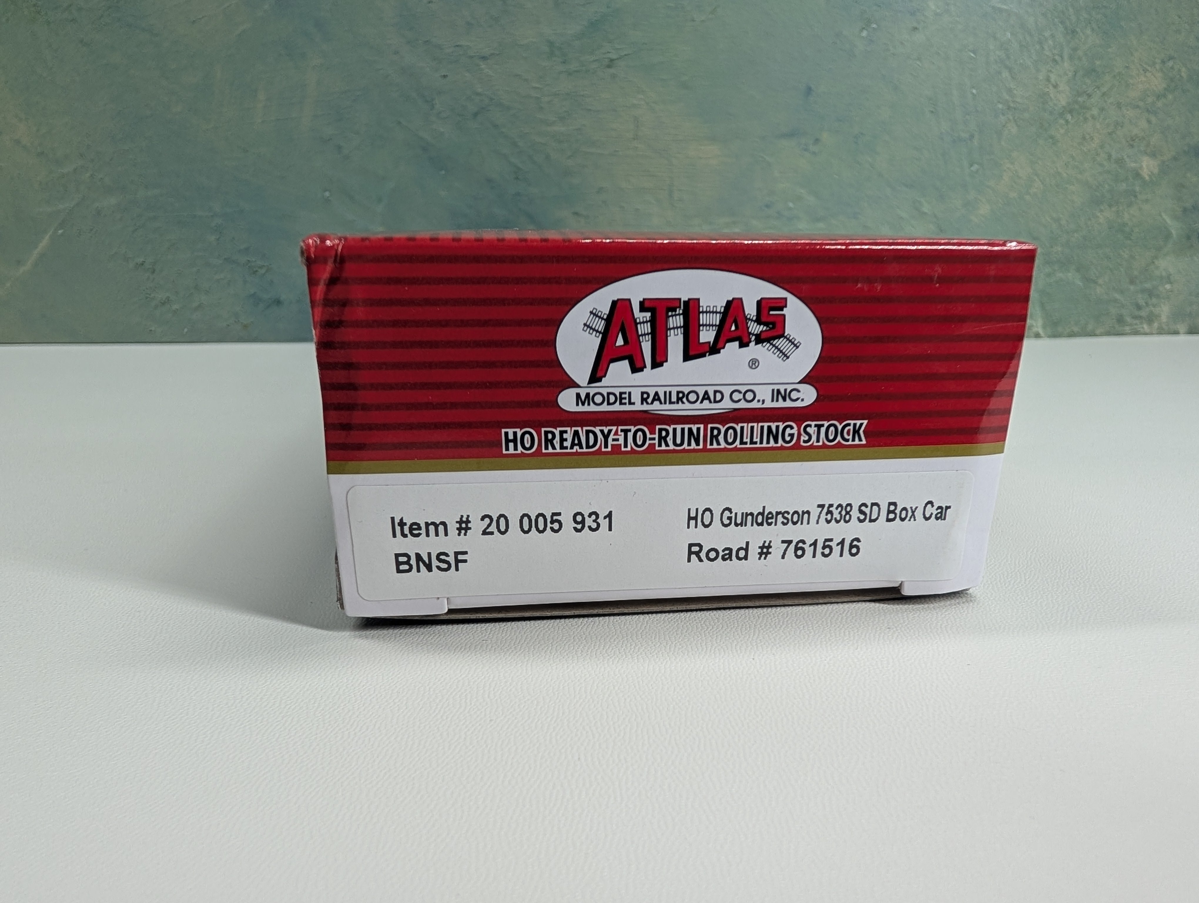 Atlas Master 20005931 HO Scale Gunderson 7538 SD Box Car BNSF #761516 w/ Stripes