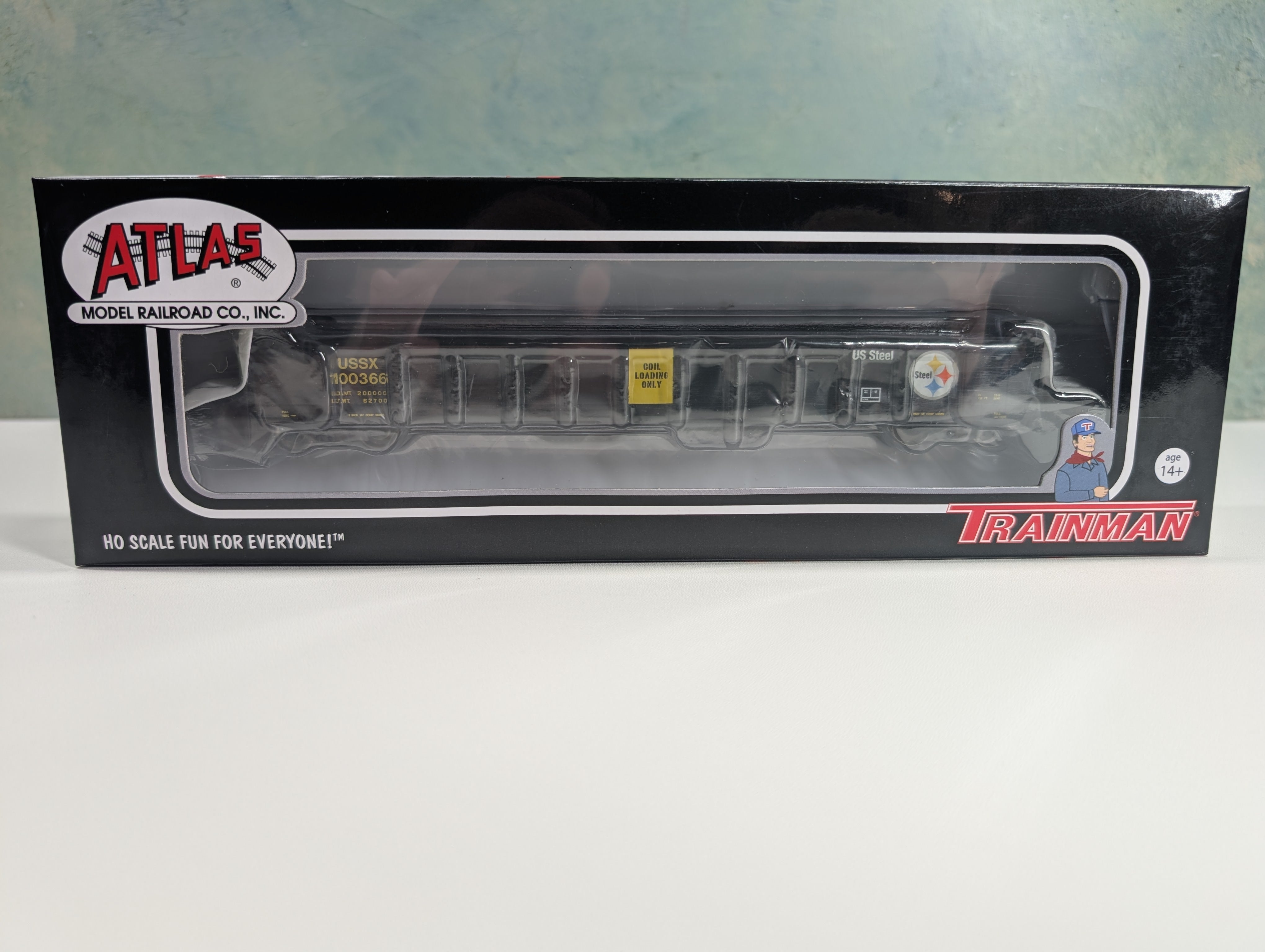 Atlas Trainman 20006873 HO Scale 52' Evans Gondola US Steel USSX #100366