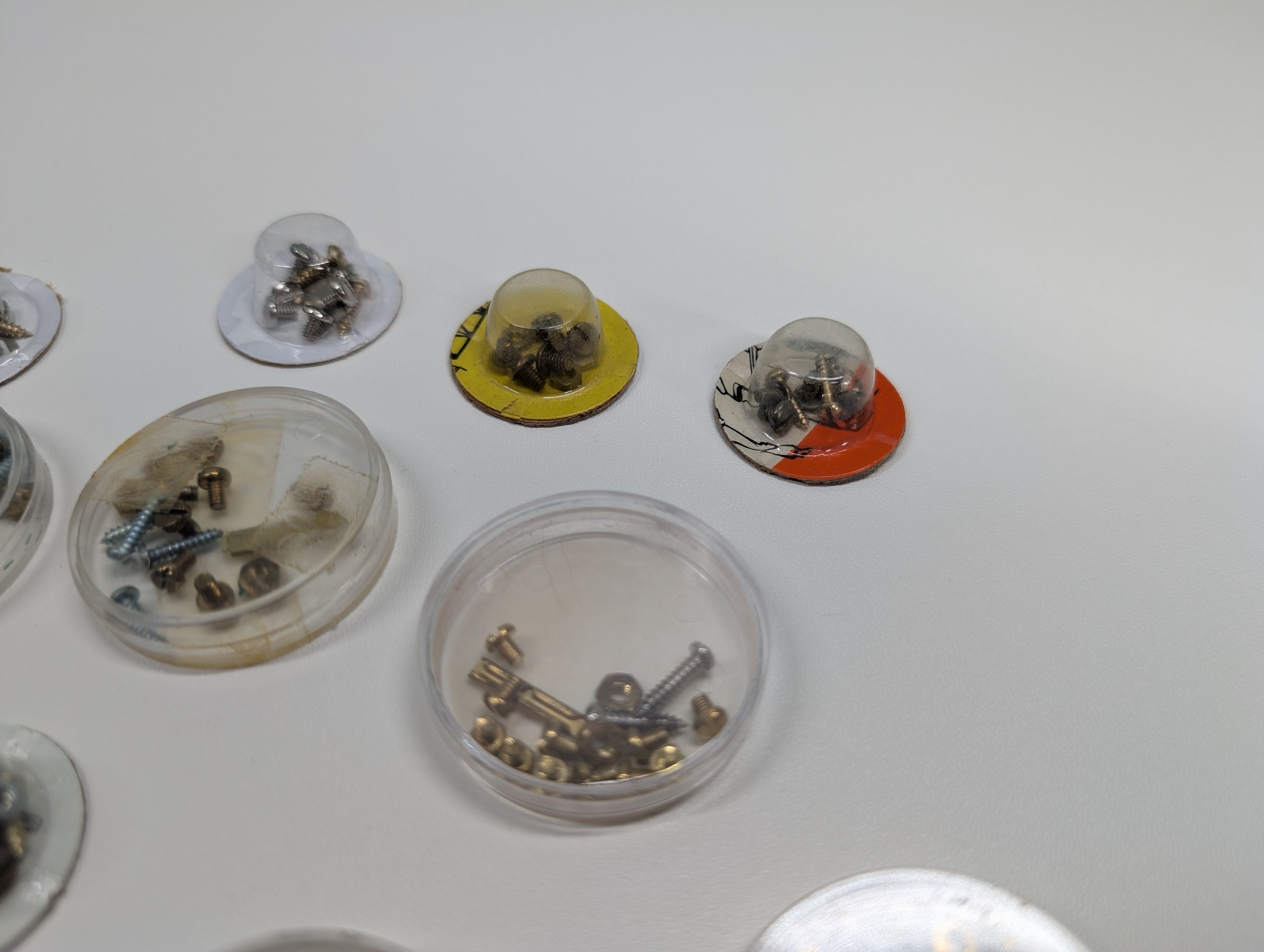 USED MULTI Scale Lot of Screws, Bolts & Spades for Switches & Control Boxes