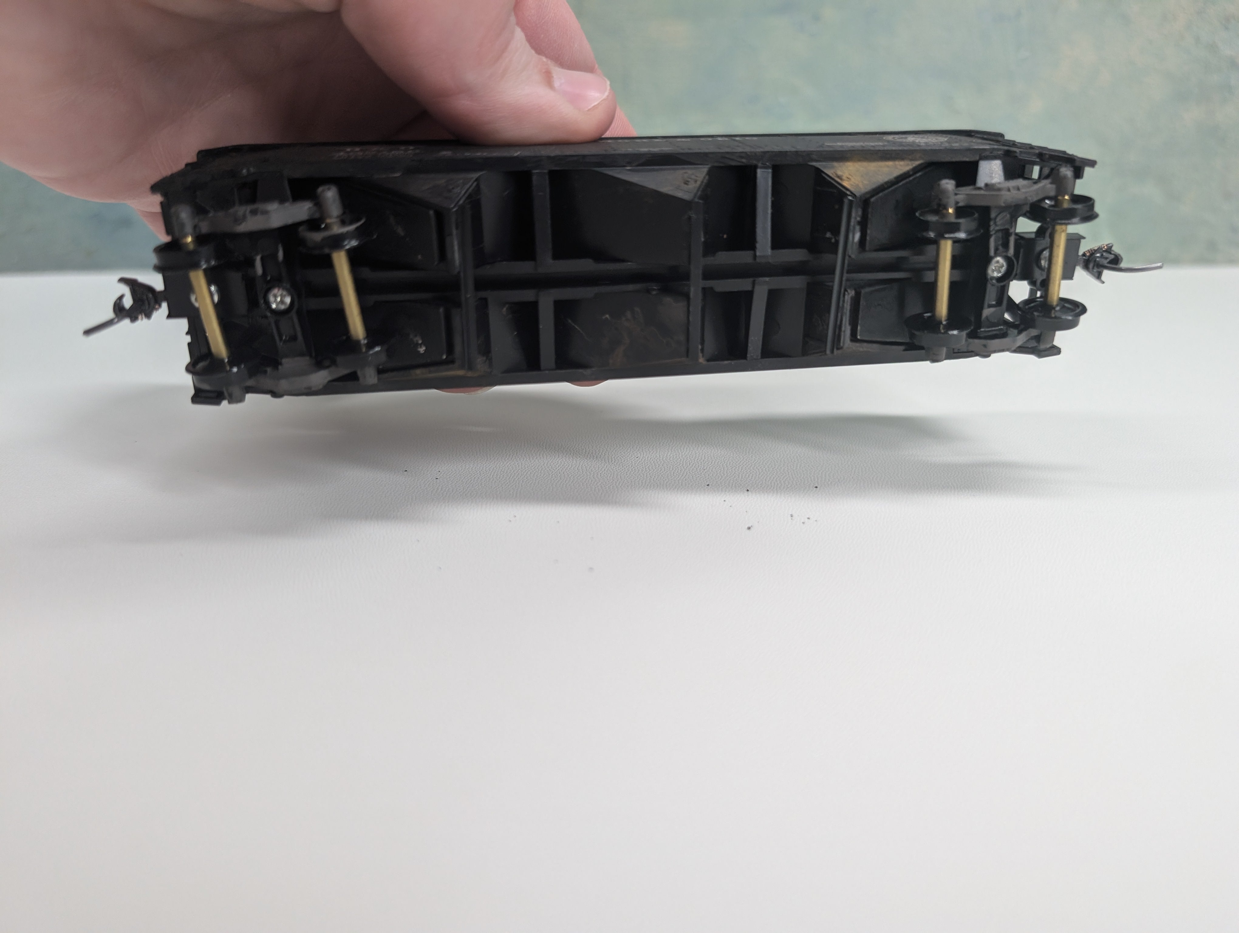 USED Stewart Hobbies HO Scale 3 Bay Open Hopper w/ Coal Load Baltimore and Ohio B&O #435180 Weathering