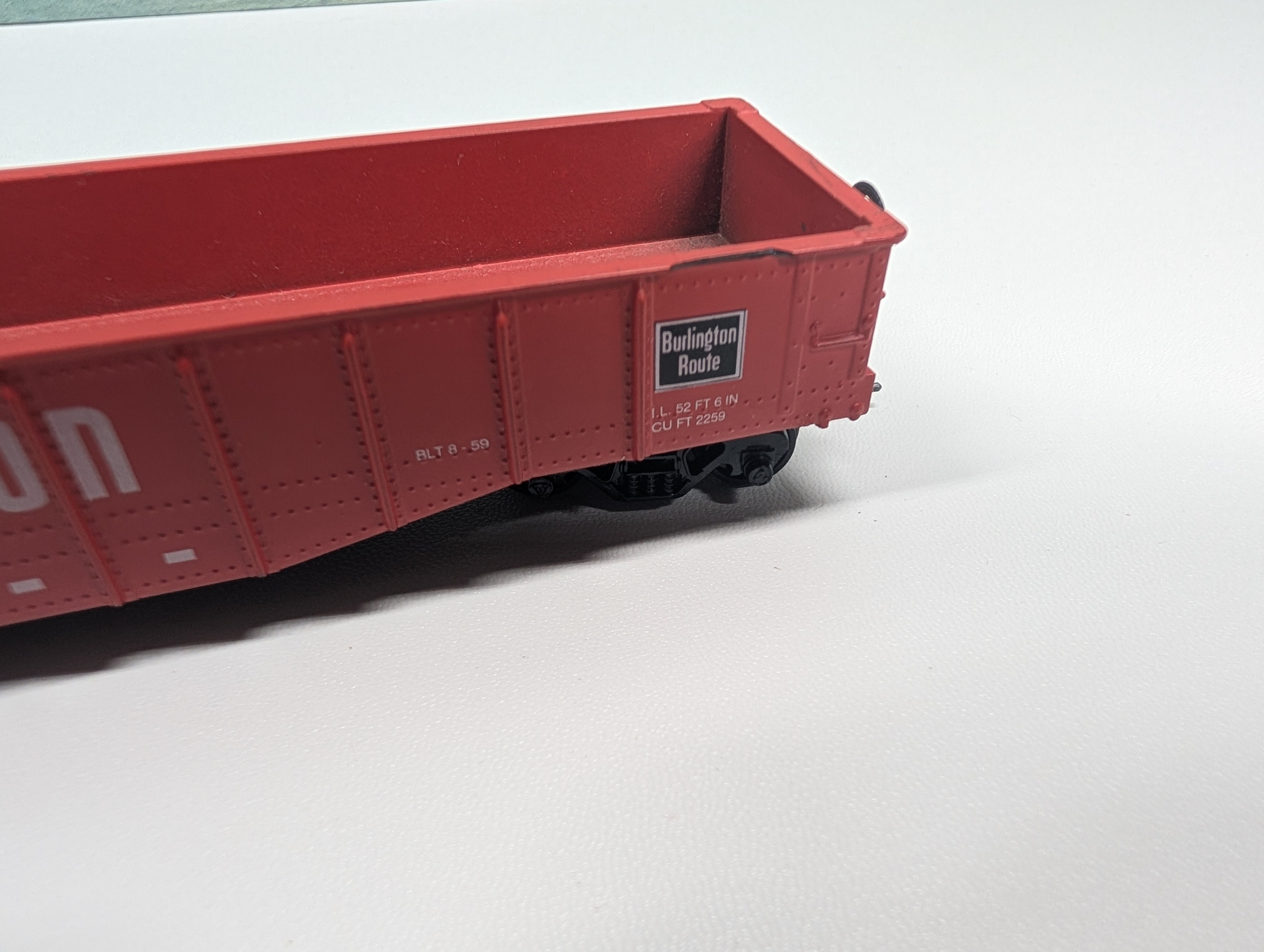 USED Athearn HO Scale Gondola Burlington CB&Q #83124