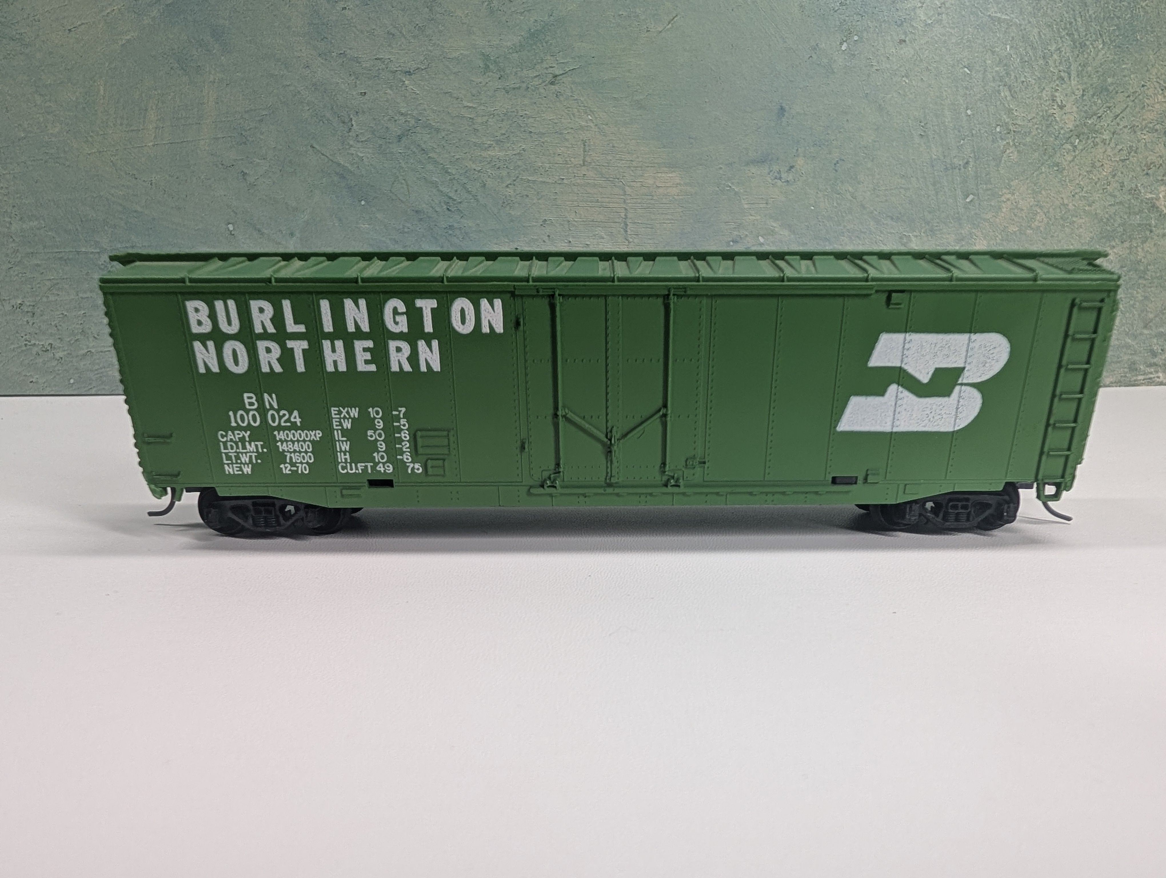 USED Tyco HO Scale 50' Box Car Burlington Northern BN #100024