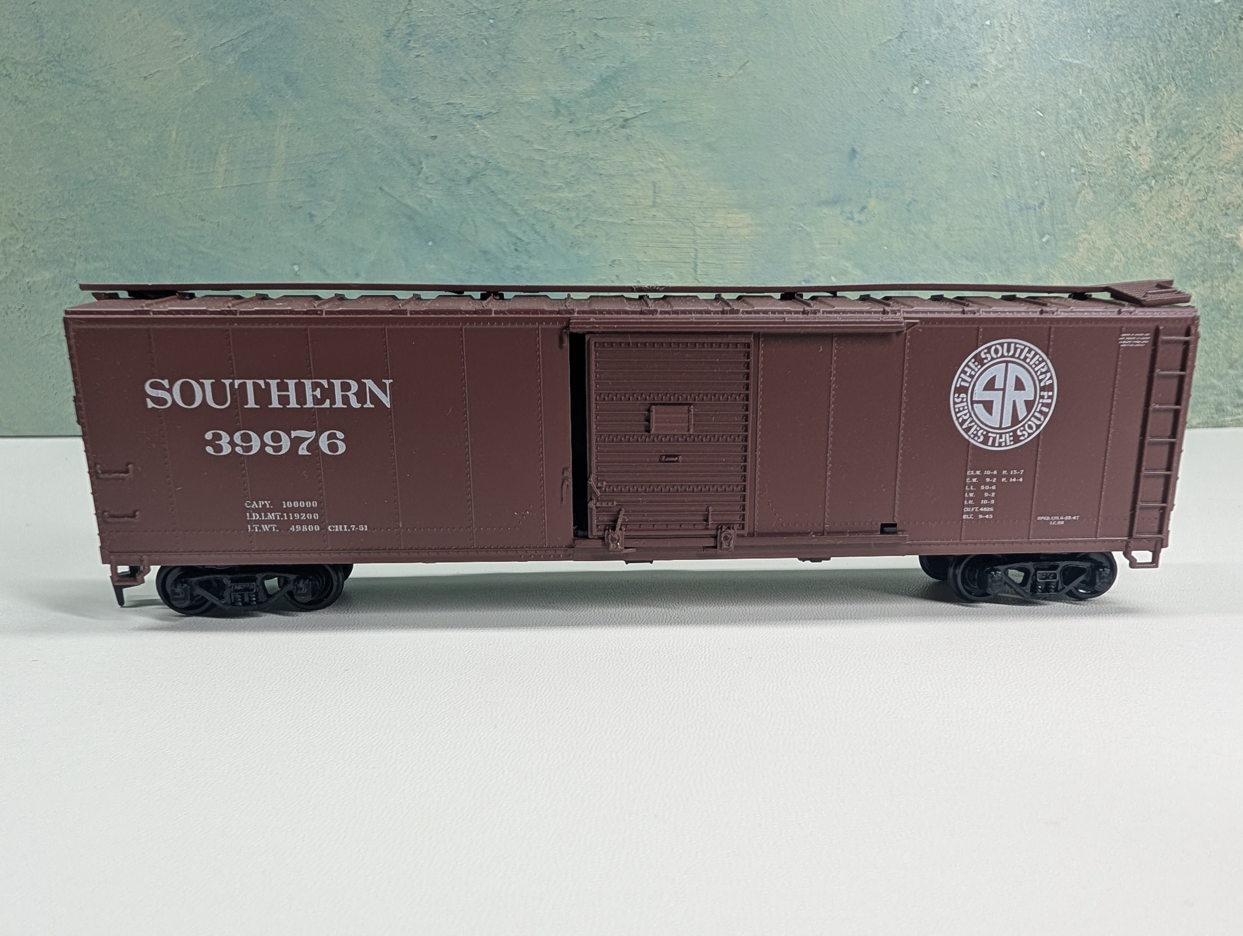 USED Athearn 5060 HO Scale 50' Box Car Southern #39976