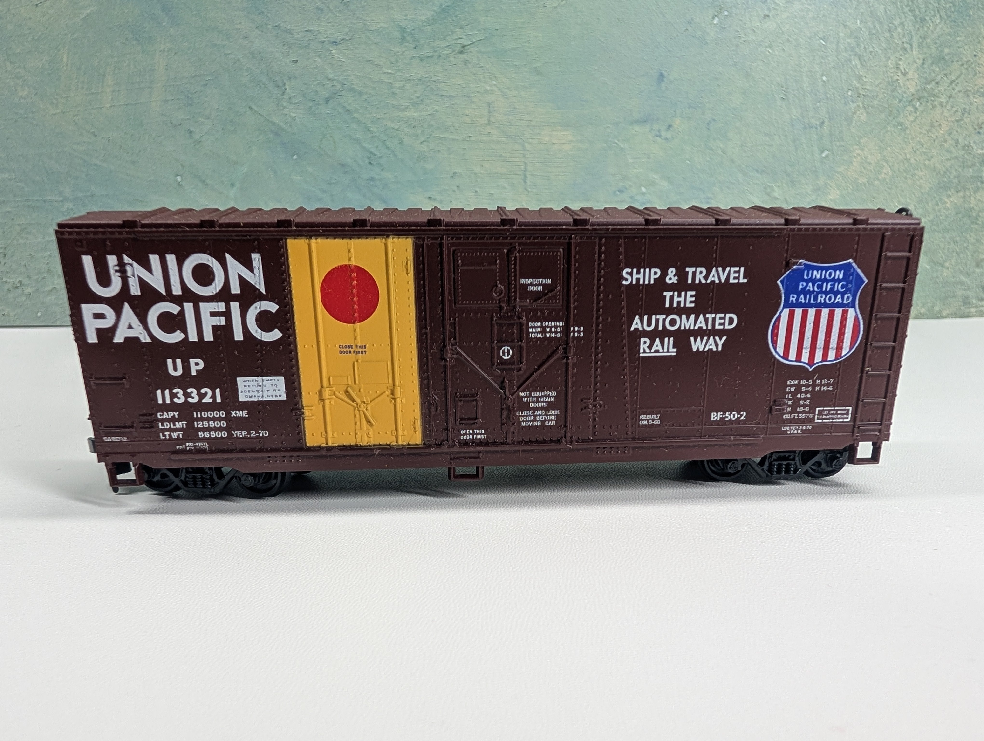 USED Athearn HO Scale 40' Box Car Union Pacific UP #113321