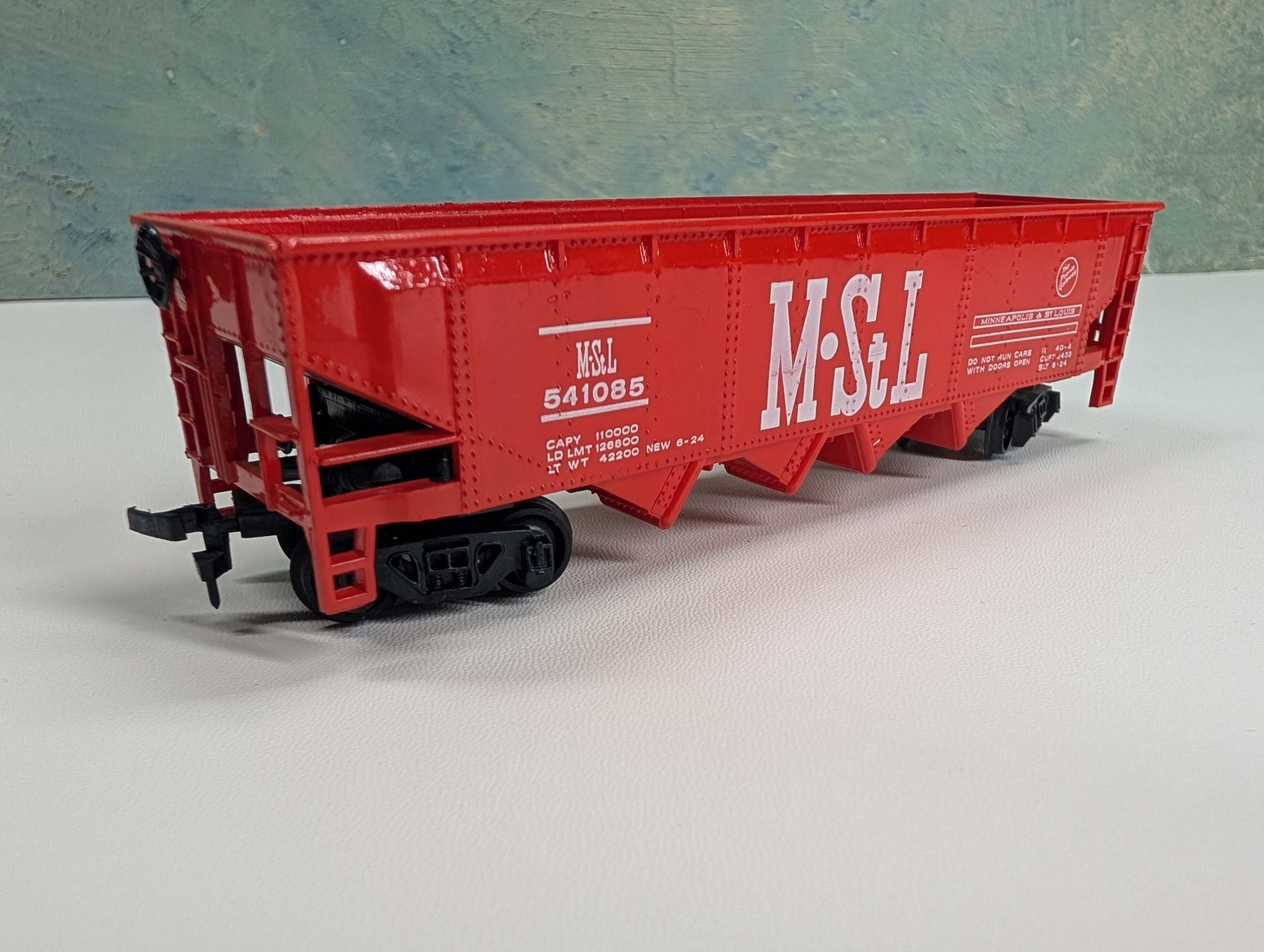 USED Bachmann HO Scale Quad Hopper MSTL #541085