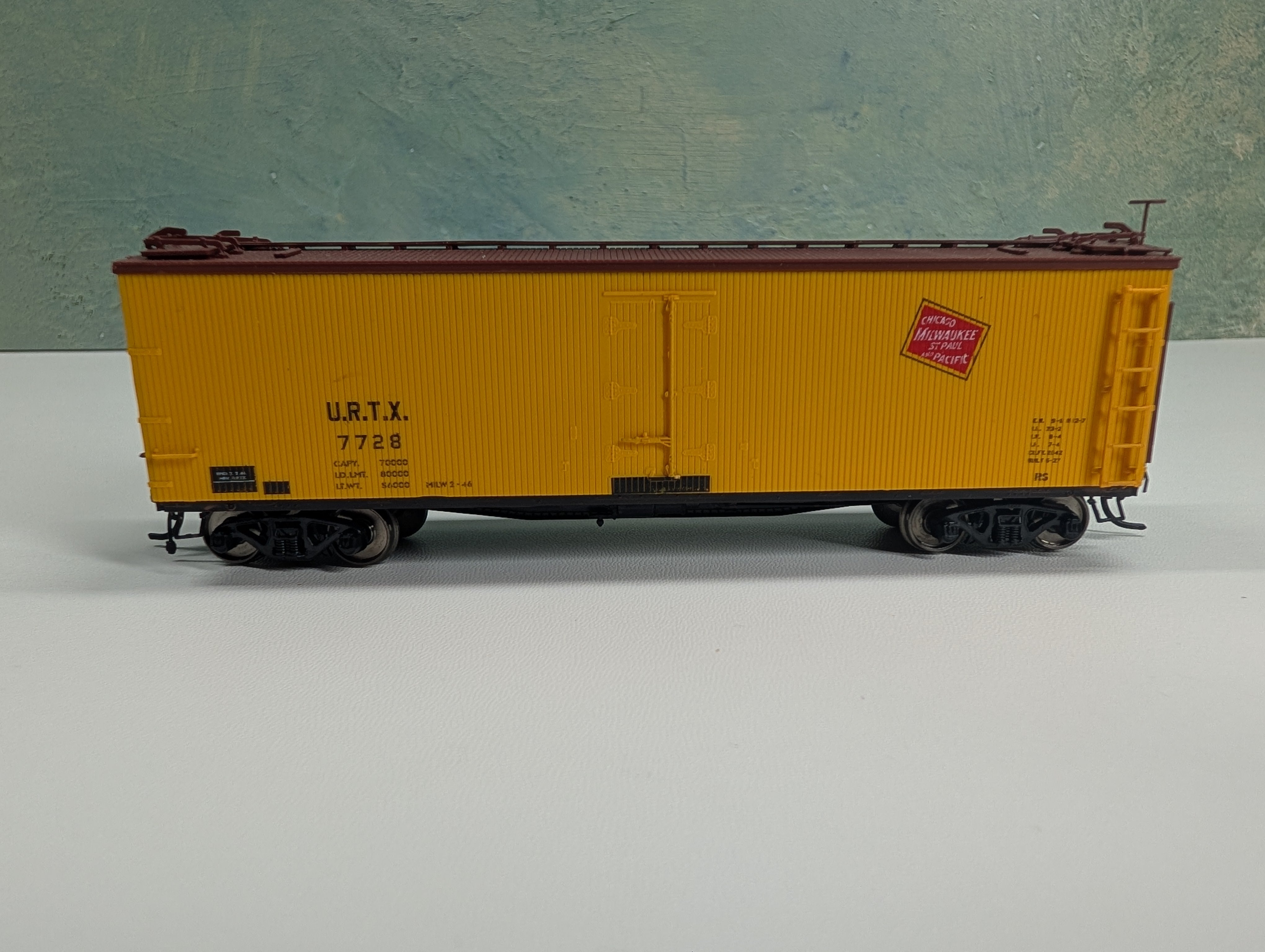 USED Branchline 112134 HO Scale 40' ACF Wood Reefer URTX #7728