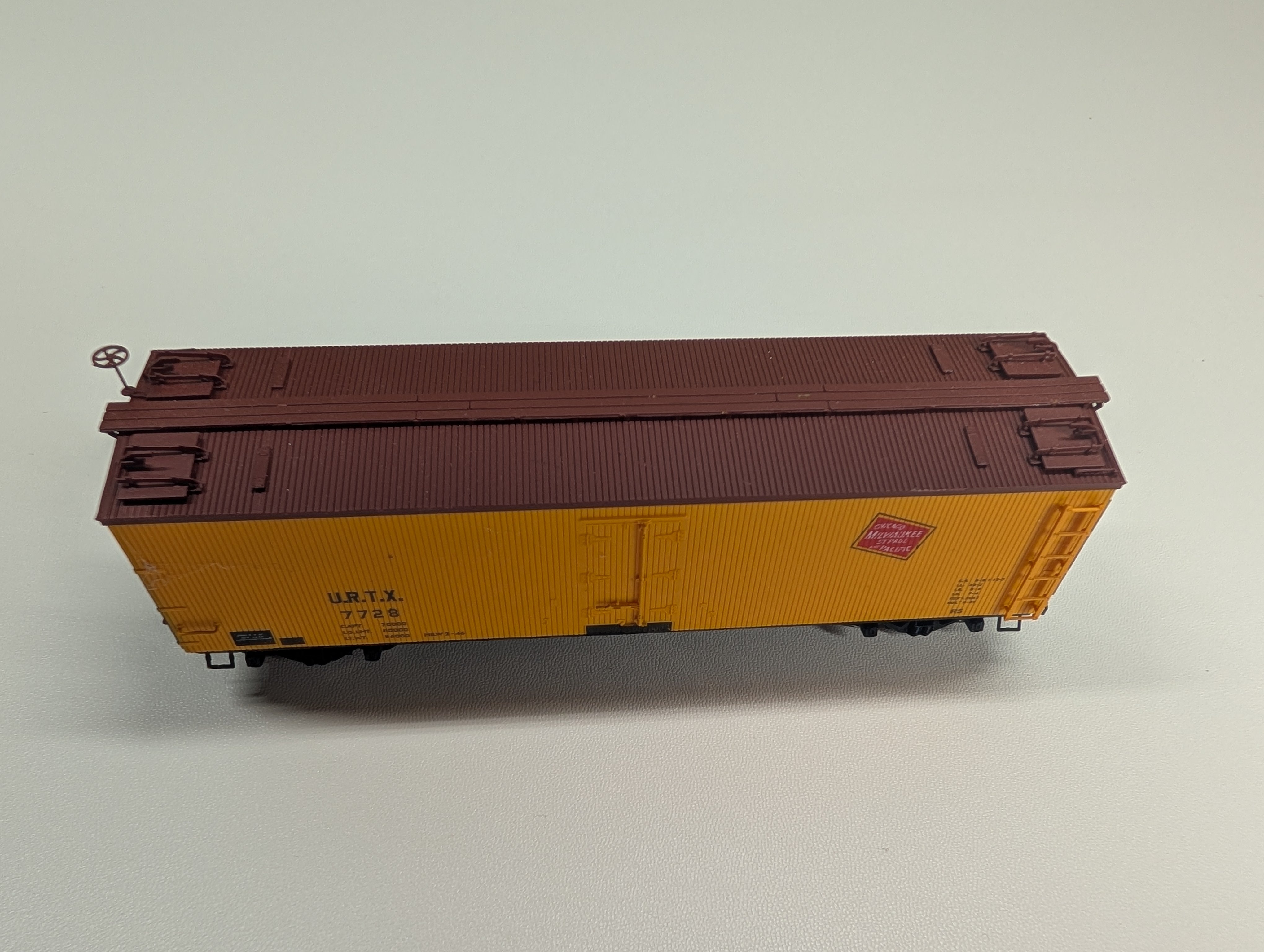 USED Branchline 112134 HO Scale 40' ACF Wood Reefer URTX #7728