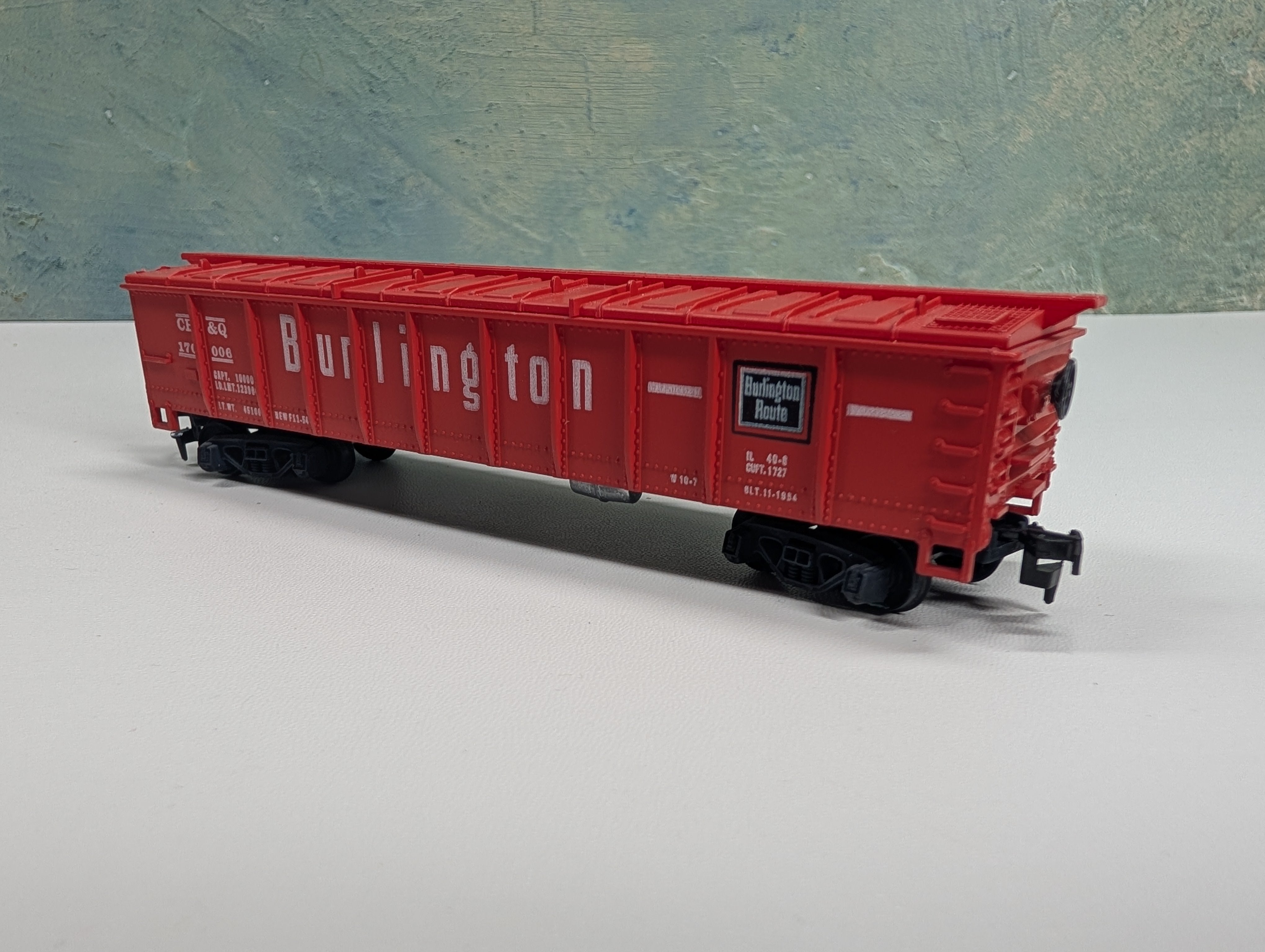 USED Roundhouse HO Scale Covered Gondola Burlington CB&Q #170006