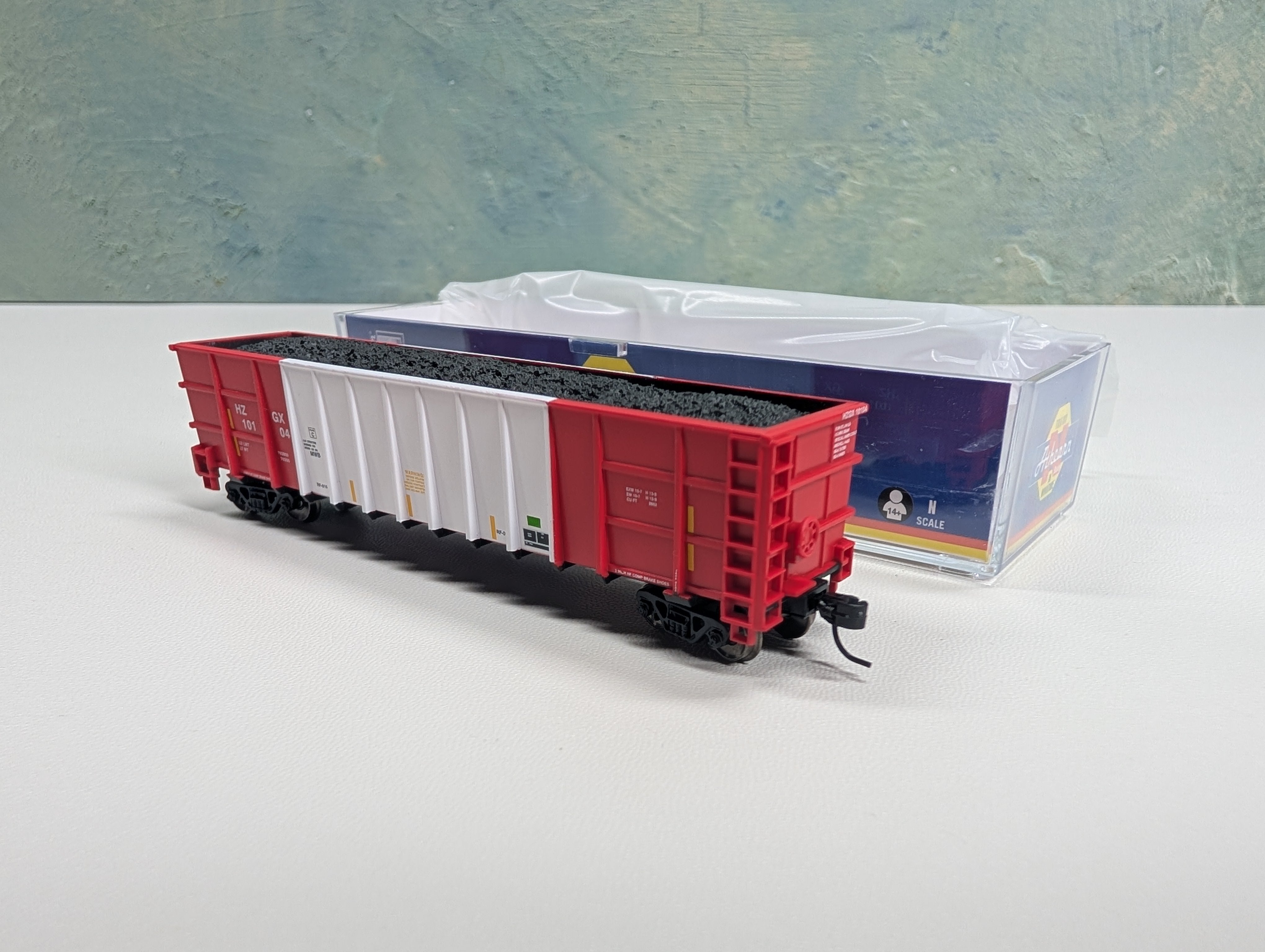 USED Athearn 3840 N Scale Thrall High-Side Gondola Herzog HZGX #10104