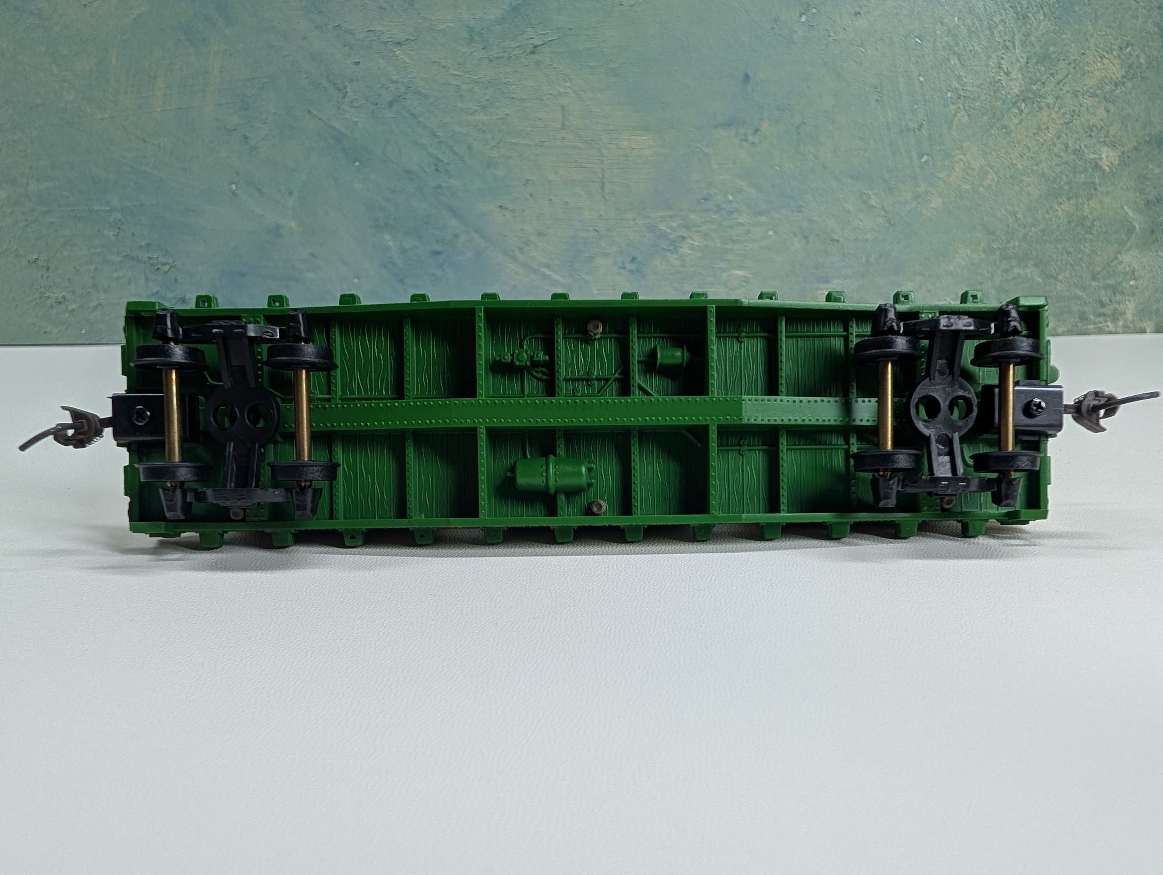 USED Mantua 727-021 HO Scale Flat Car w/ Crates Reading RDG #9311