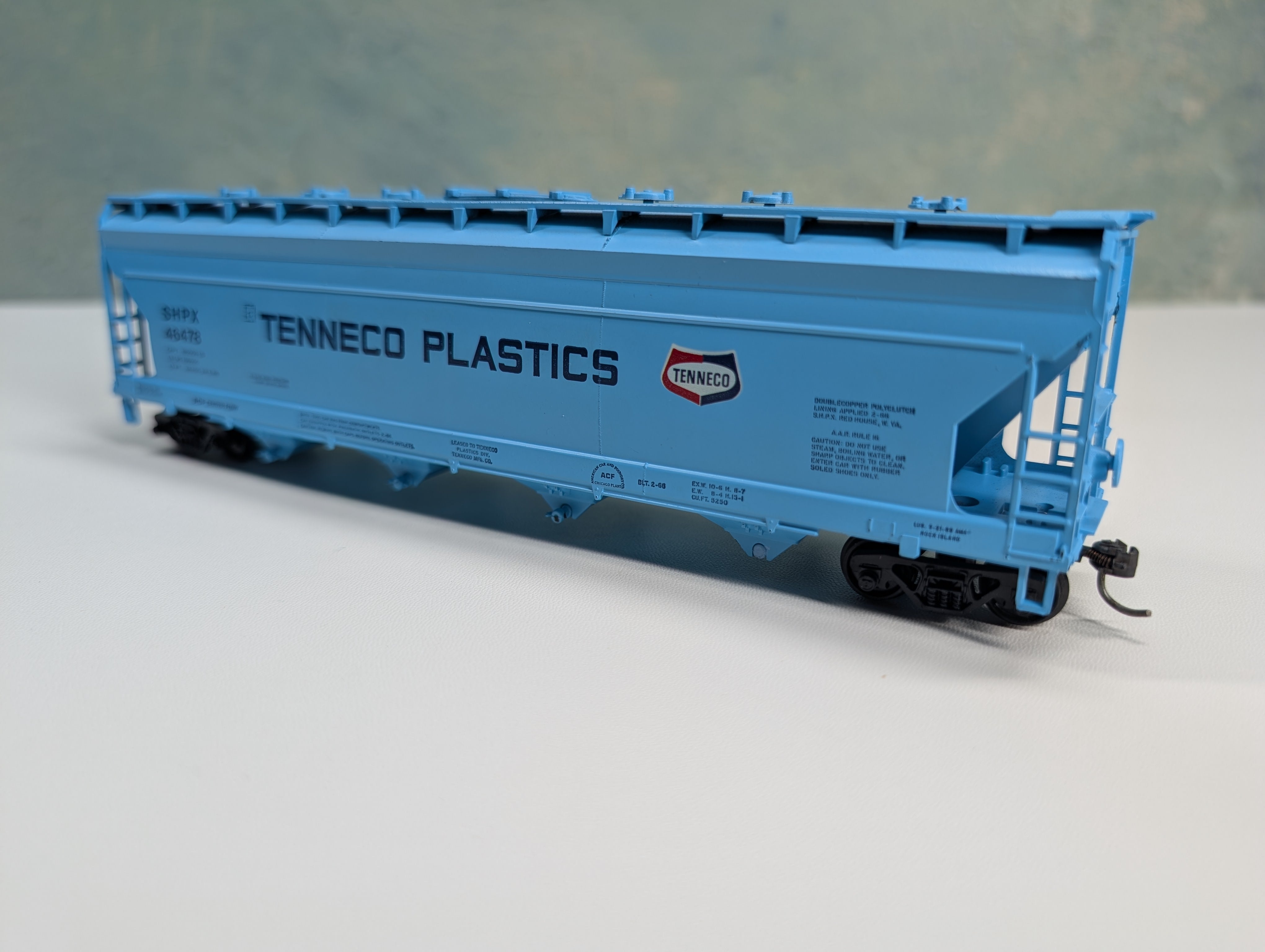 USED Athearn HO Scale ACF Center-Flow Hopper Tenneco SHPX #46478