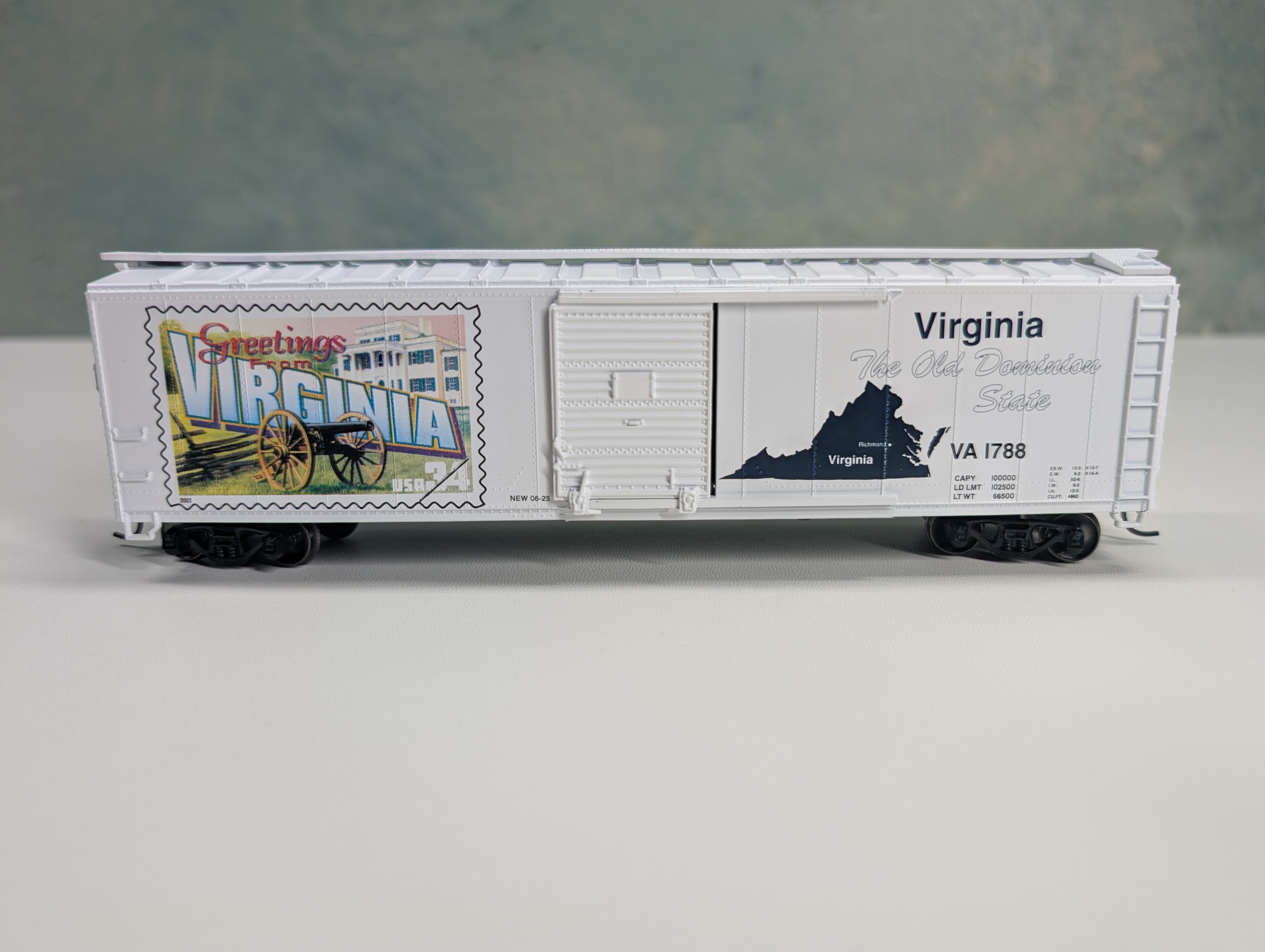 USED Athearn 93346 HO Scale USPS 50' SD Box Car Virginia VA #1788