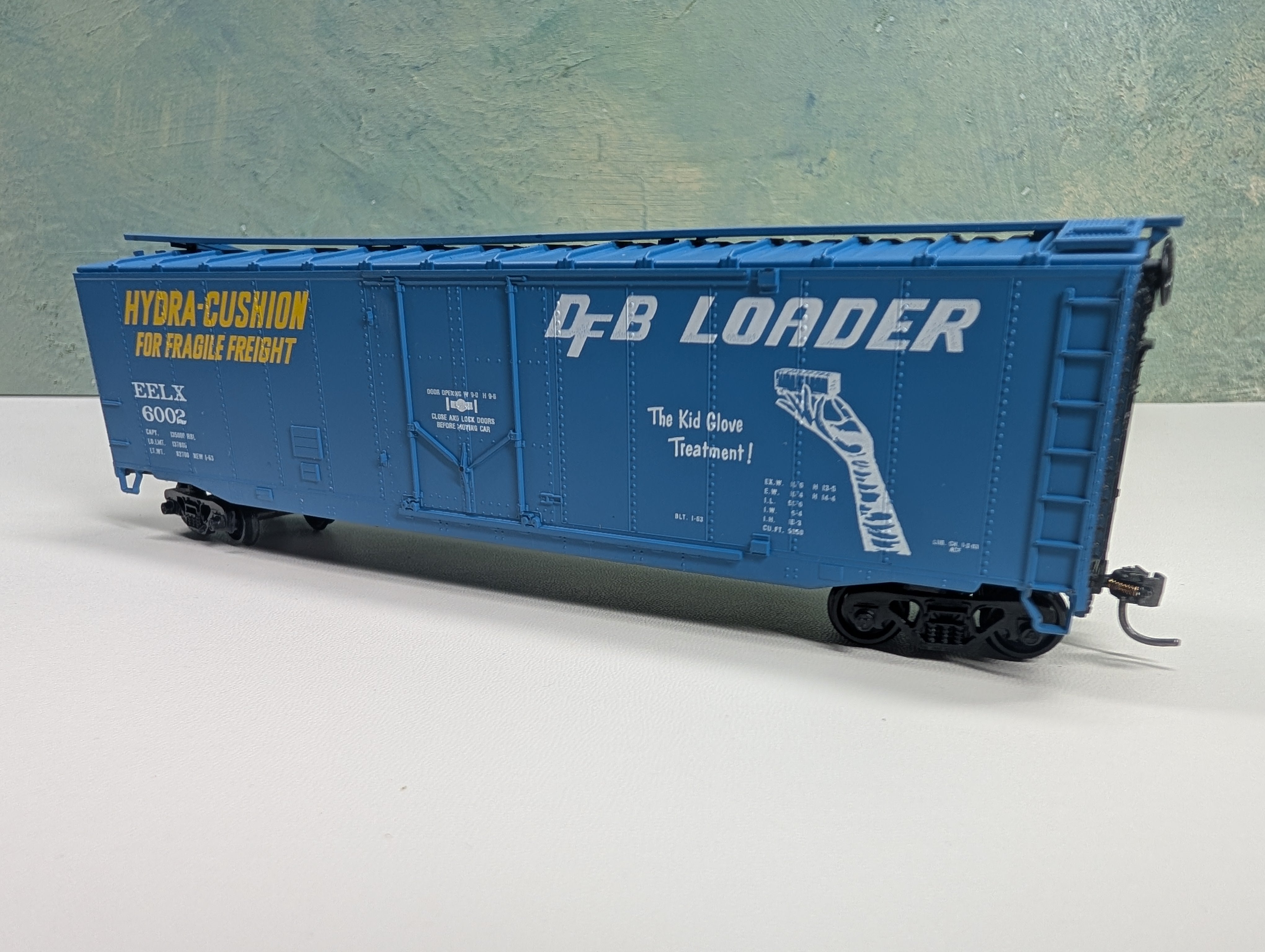 USED Athearn HO Scale 50' Box Car Felix Evans Equip EELX #6002