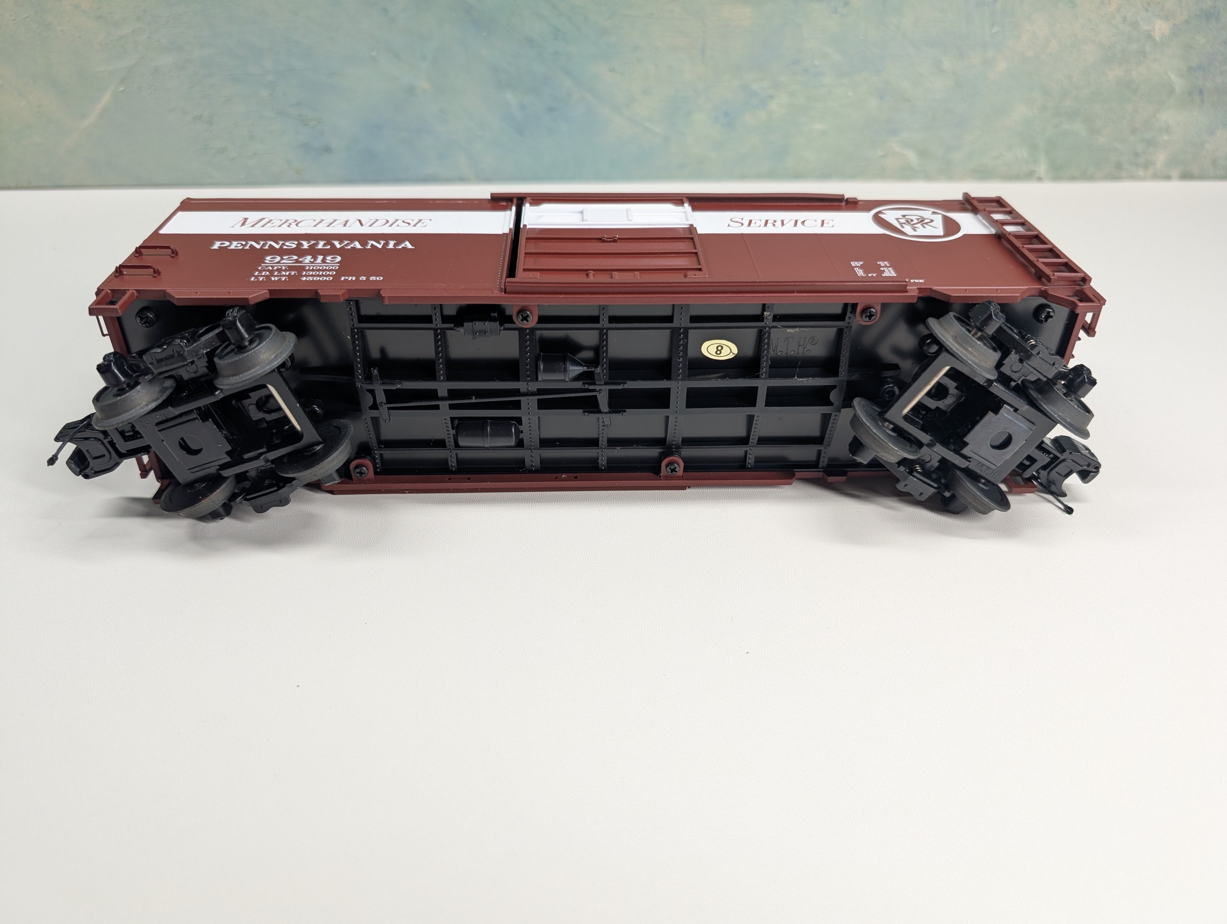 USED MTH Premier 20-93250 O 40' Box Car Pennsylvania #92419