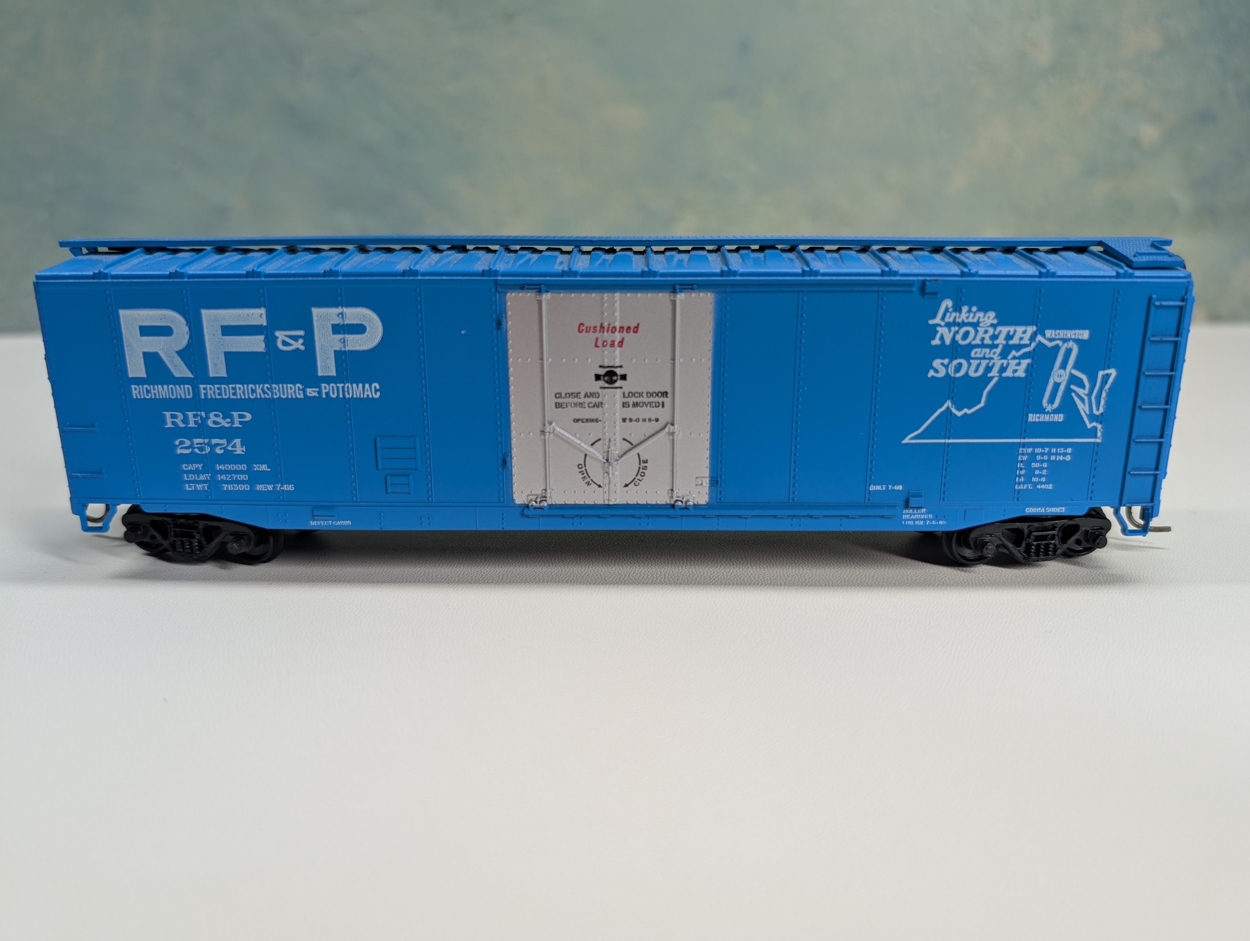 USED Athearn HO Scale 50' Box Car Richmond, Fredericksburg & Potomac RF&P #2574