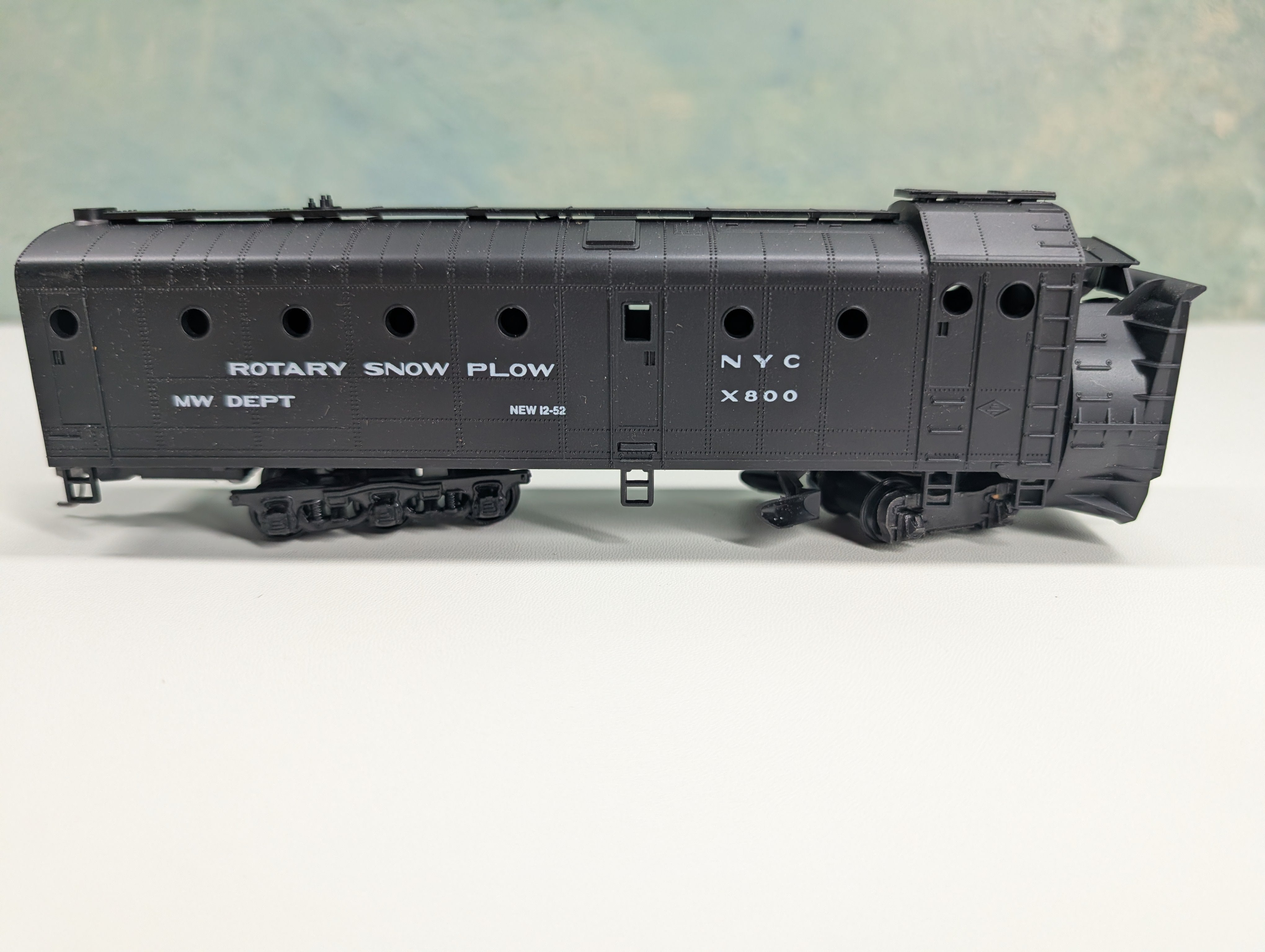 USED Athearn 1197 HO Scale Rotary Snow Plow New York Central NYC #X800 MW Dept