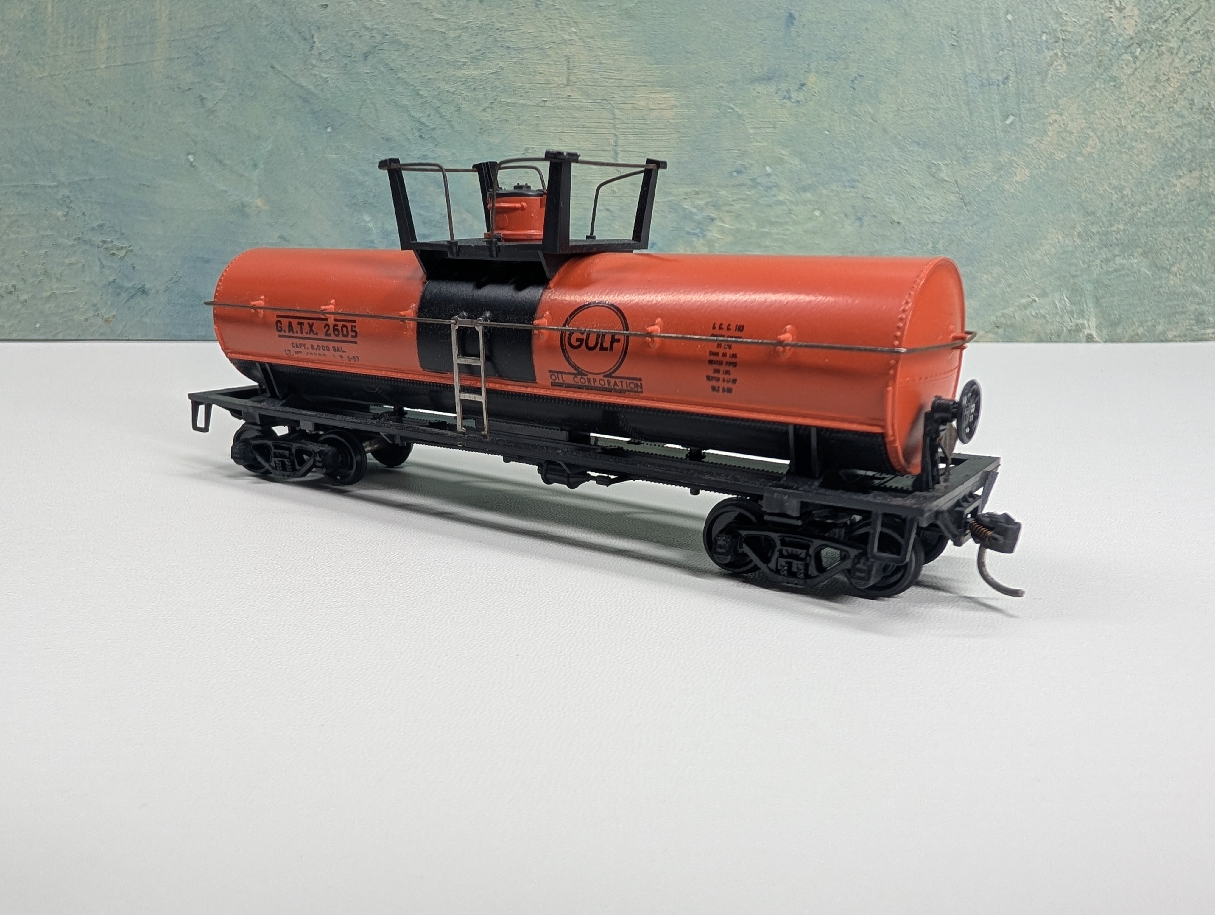 USED Athearn HO Scale Chemical Tank Car Gulf GATX #2605