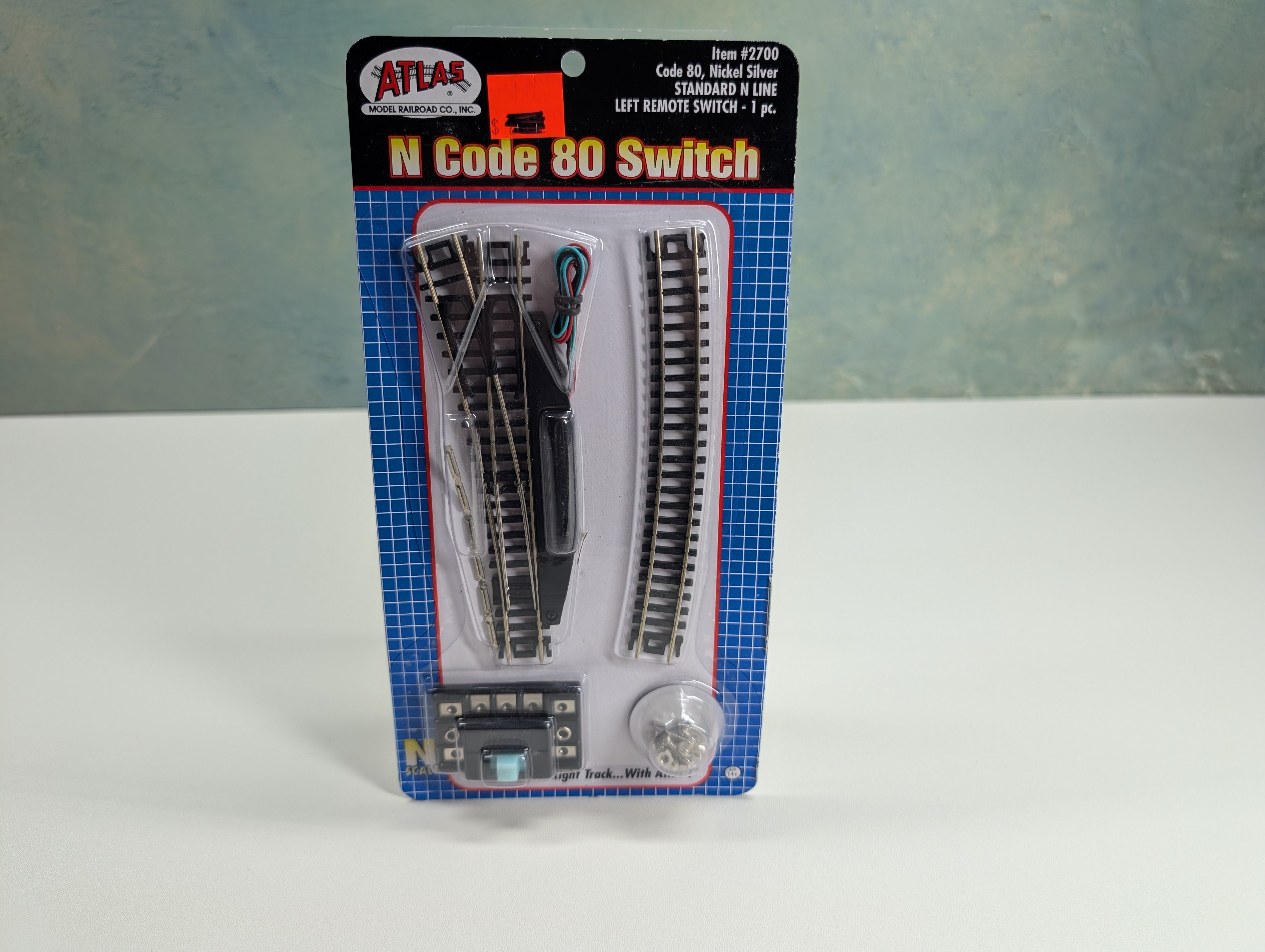 Atlas 2700 N Scale Code 80 Left Remote Switch Nickel Silver STD
