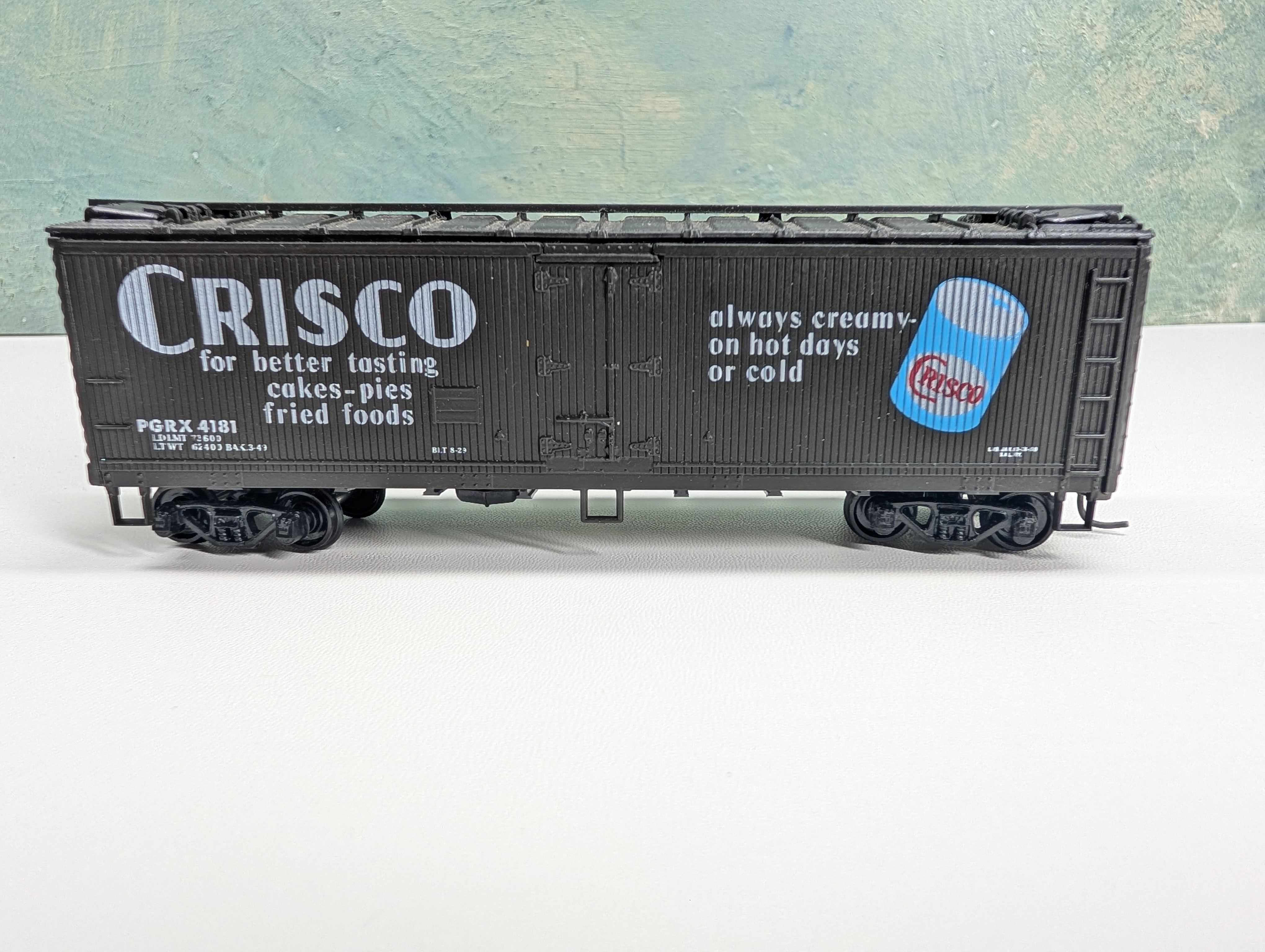 USED Athearn HO Scale 40' Wooden Reefer Crisco PGRX #4181