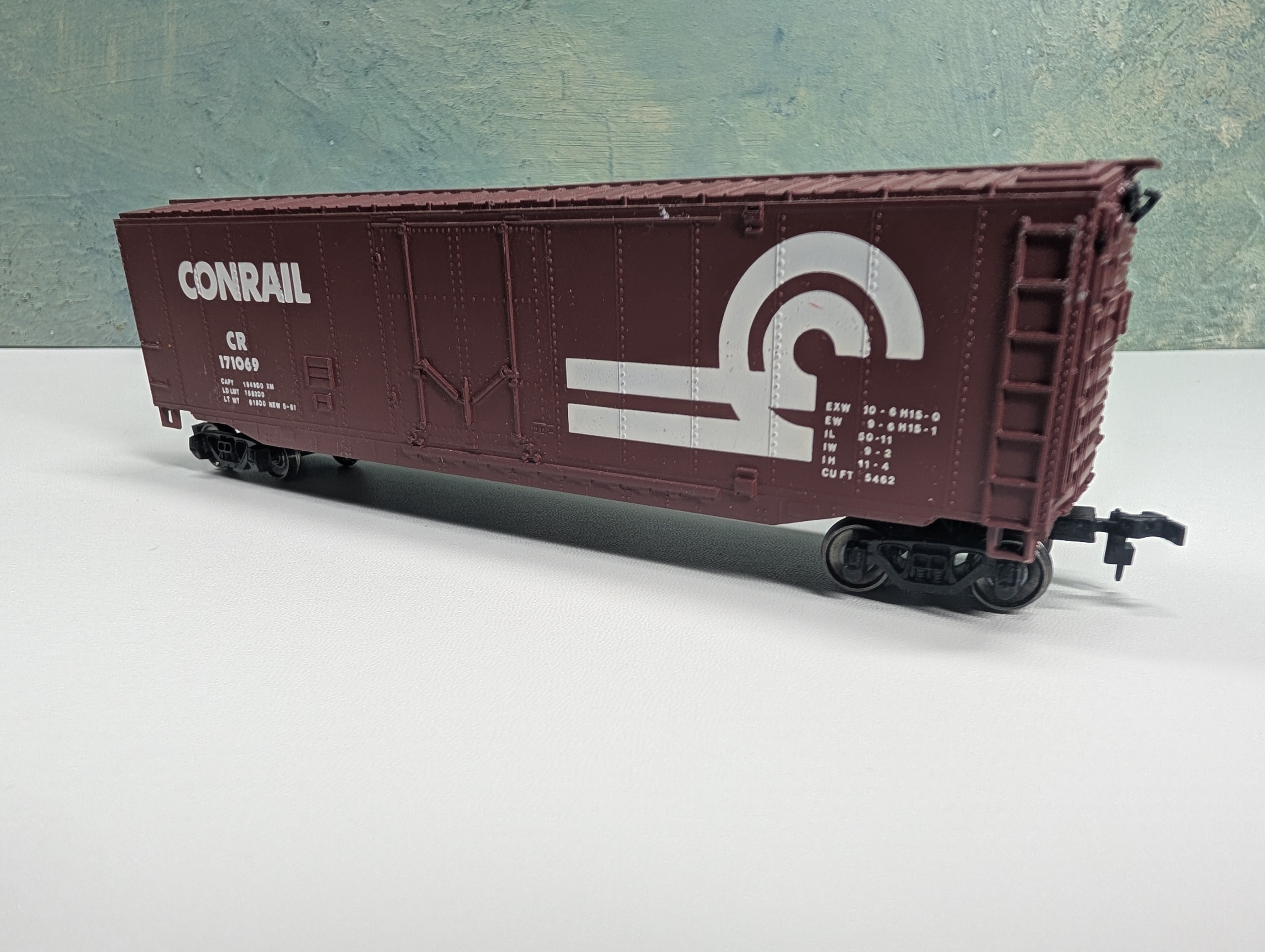 USED Bachmann HO Scale 50' Box Car Conrail CR #171069 Metal Wheels