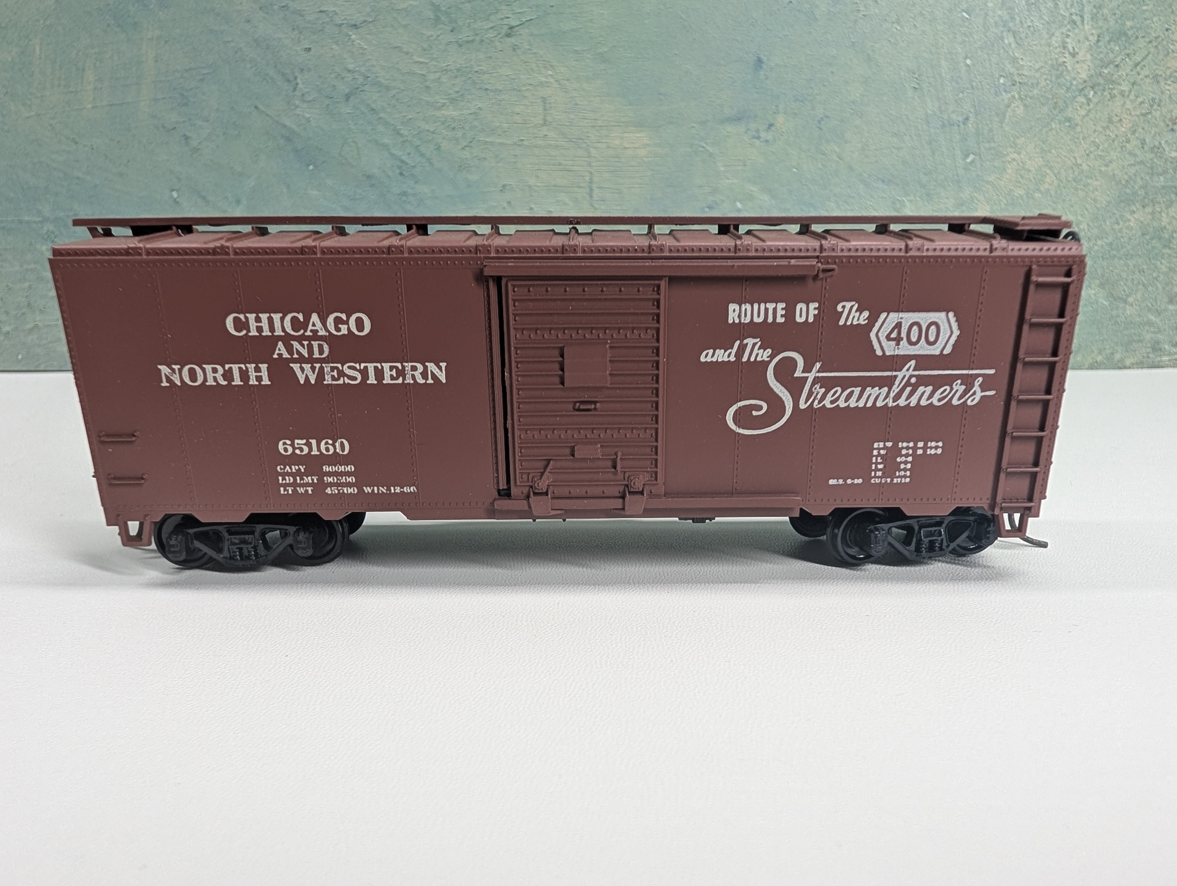 USED Athearn HO Scale 40' Box Car Chicago & North Western CNW #65160