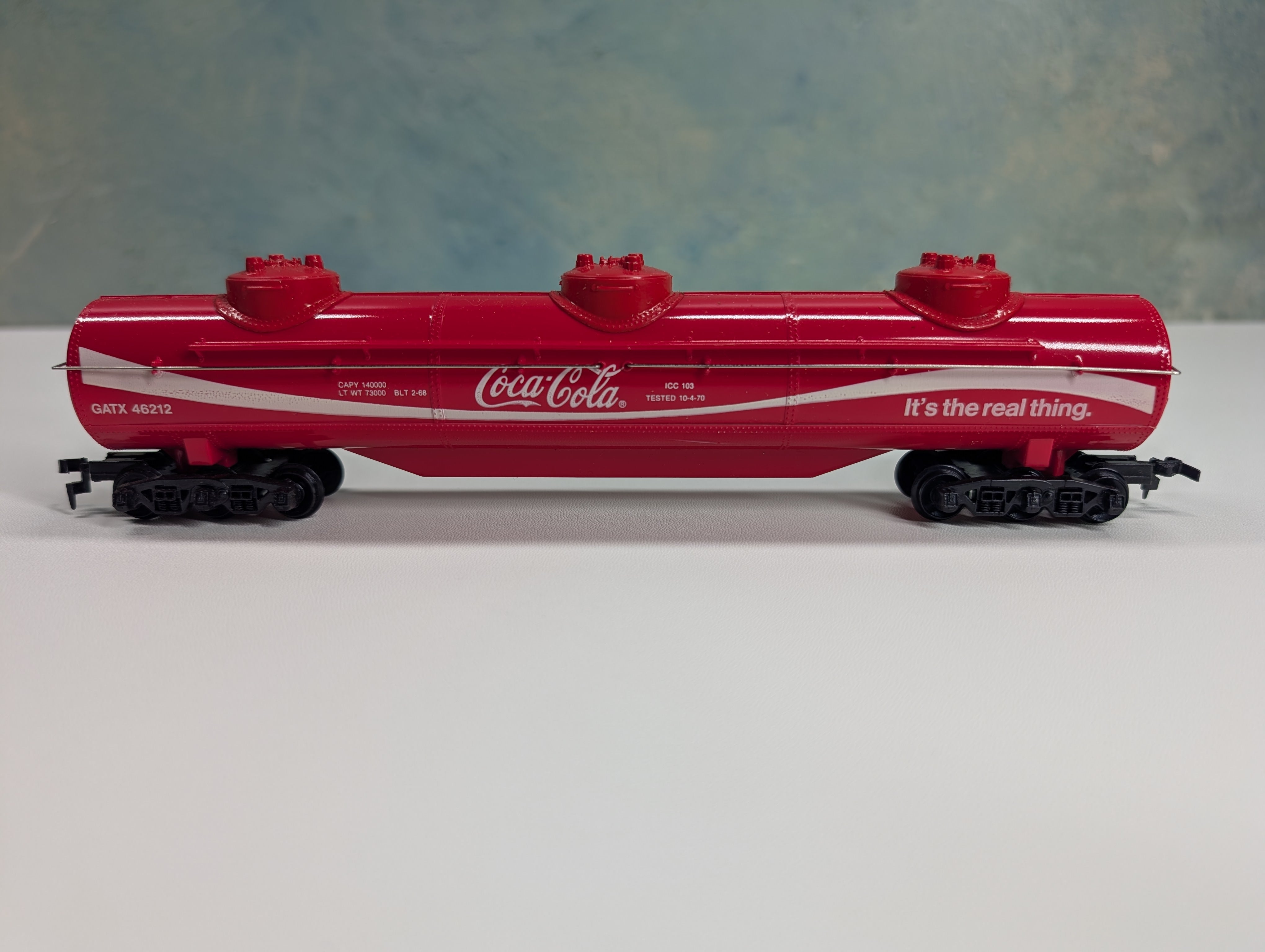 USED Tyco HO Scale Triple Dome Tank Car Coca-Cola GATX #46212