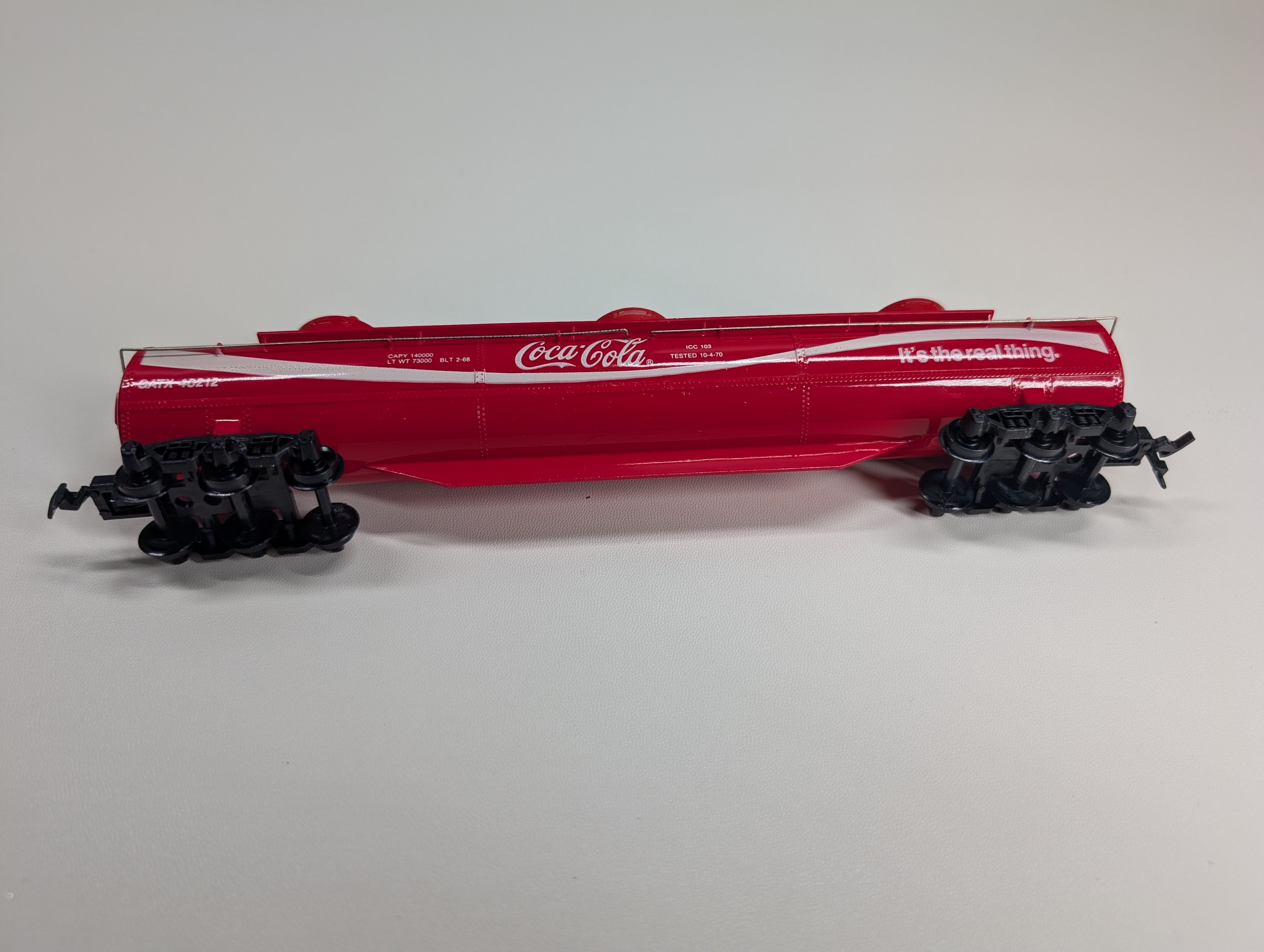 USED Tyco HO Scale Triple Dome Tank Car Coca-Cola GATX #46212