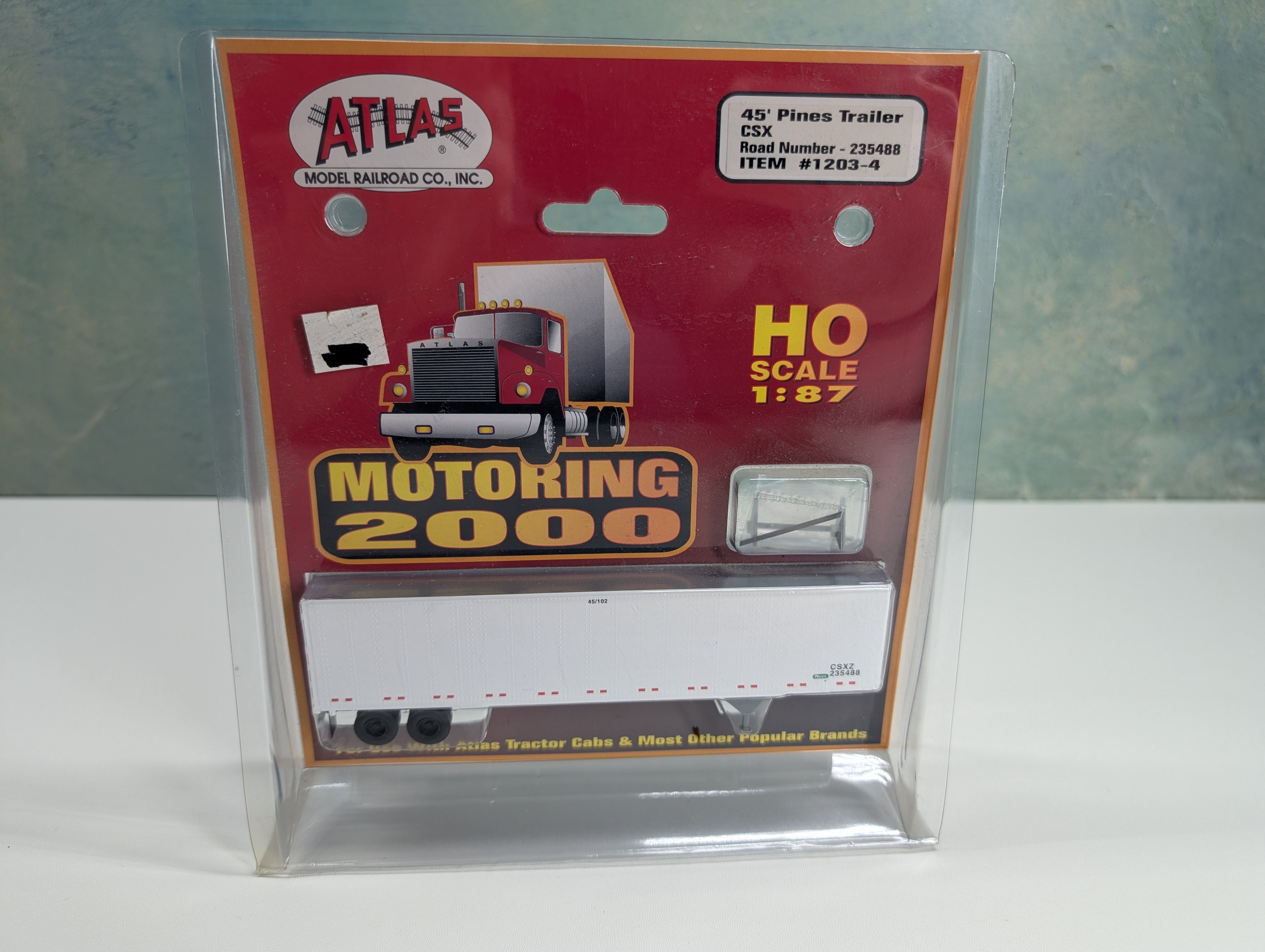 Atlas #1203-4 HO Scale 45' Pines Trailer CSX CSXZ #235488