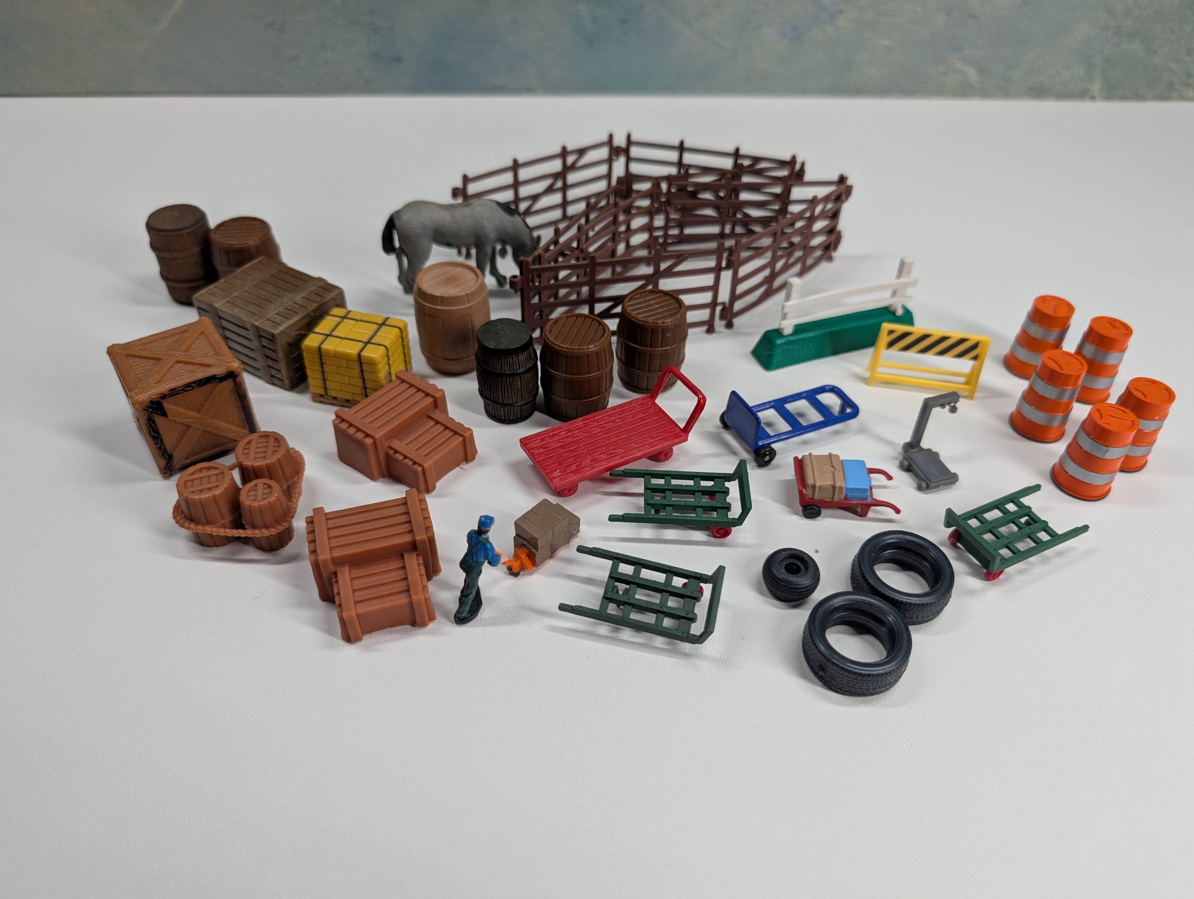 USED O Lot of Farm, Crates, Cones and other Labor Details