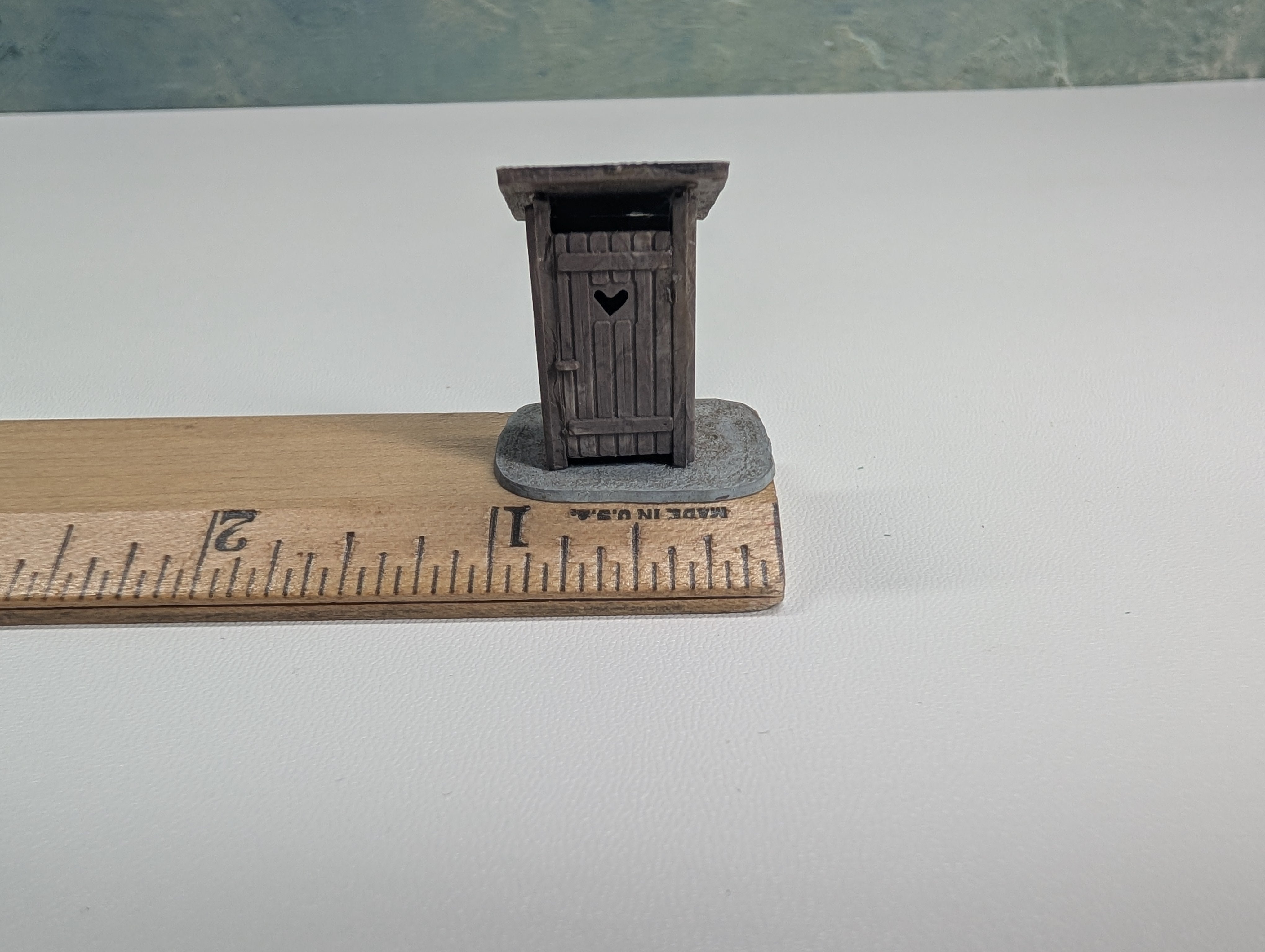USED HO Scale Outhouse