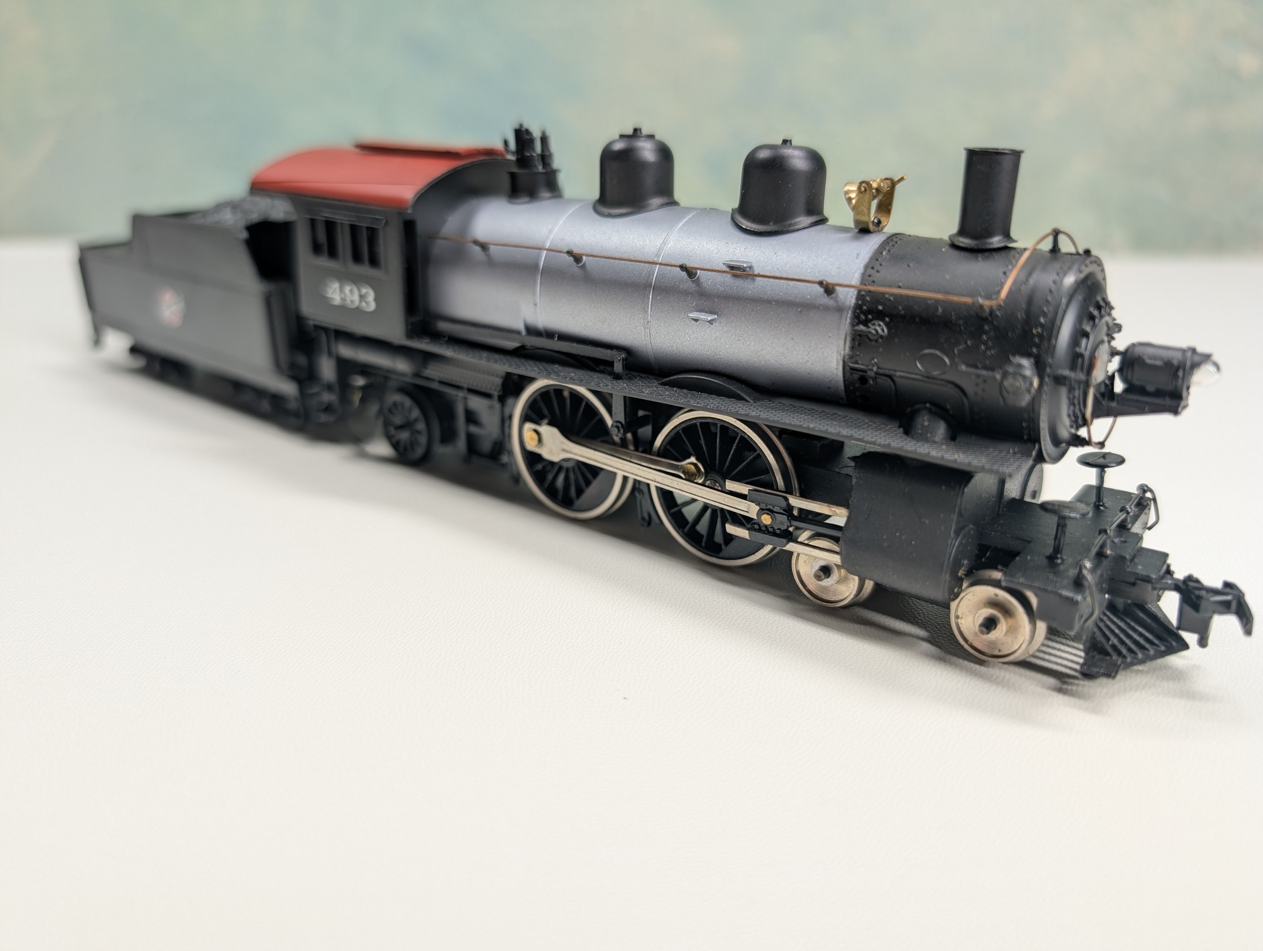 USED Mantua 336-064 HO Scale Atlantic 4-4-2 Steam Locomotive Chicago & North Western #493 Runs DC