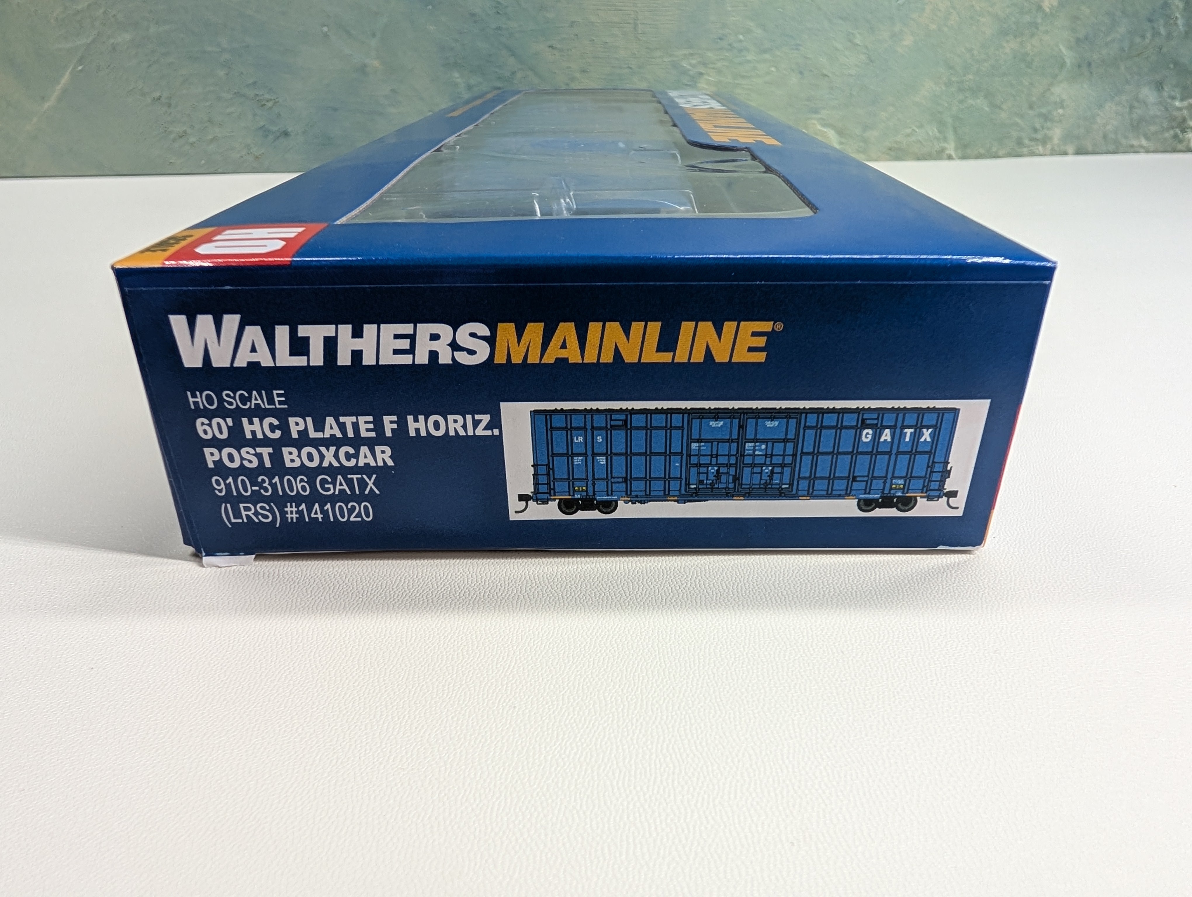 Walthers Mainline 910-3106 HO Scale 60' High Cube Plate F Horizontal Post Box Car GATX LRS #141020