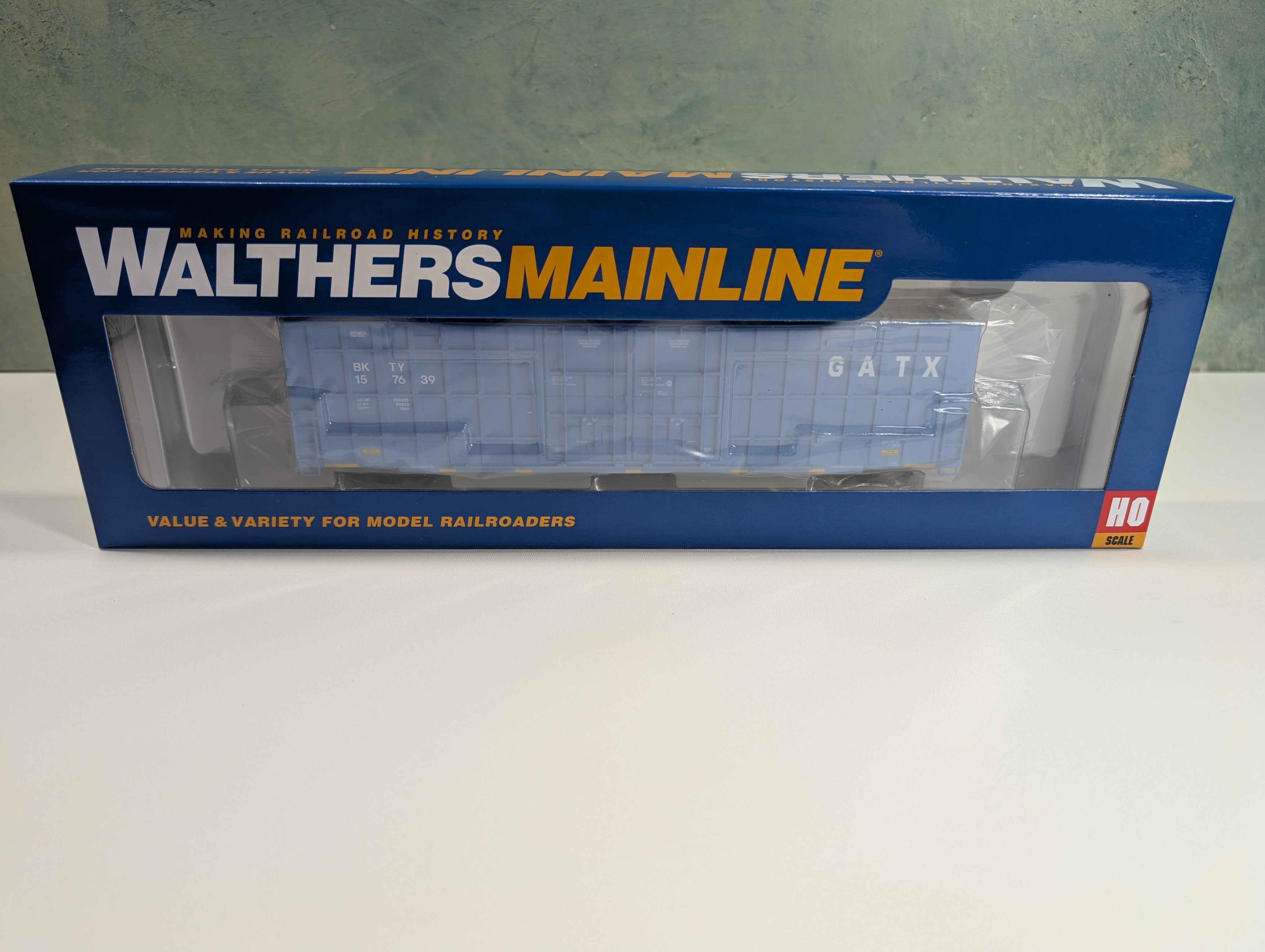 Walthers Mainline 910-3101 HO Scale 60' High Cube Plate F Horizontal Post Box Car GATX BKTY #157639