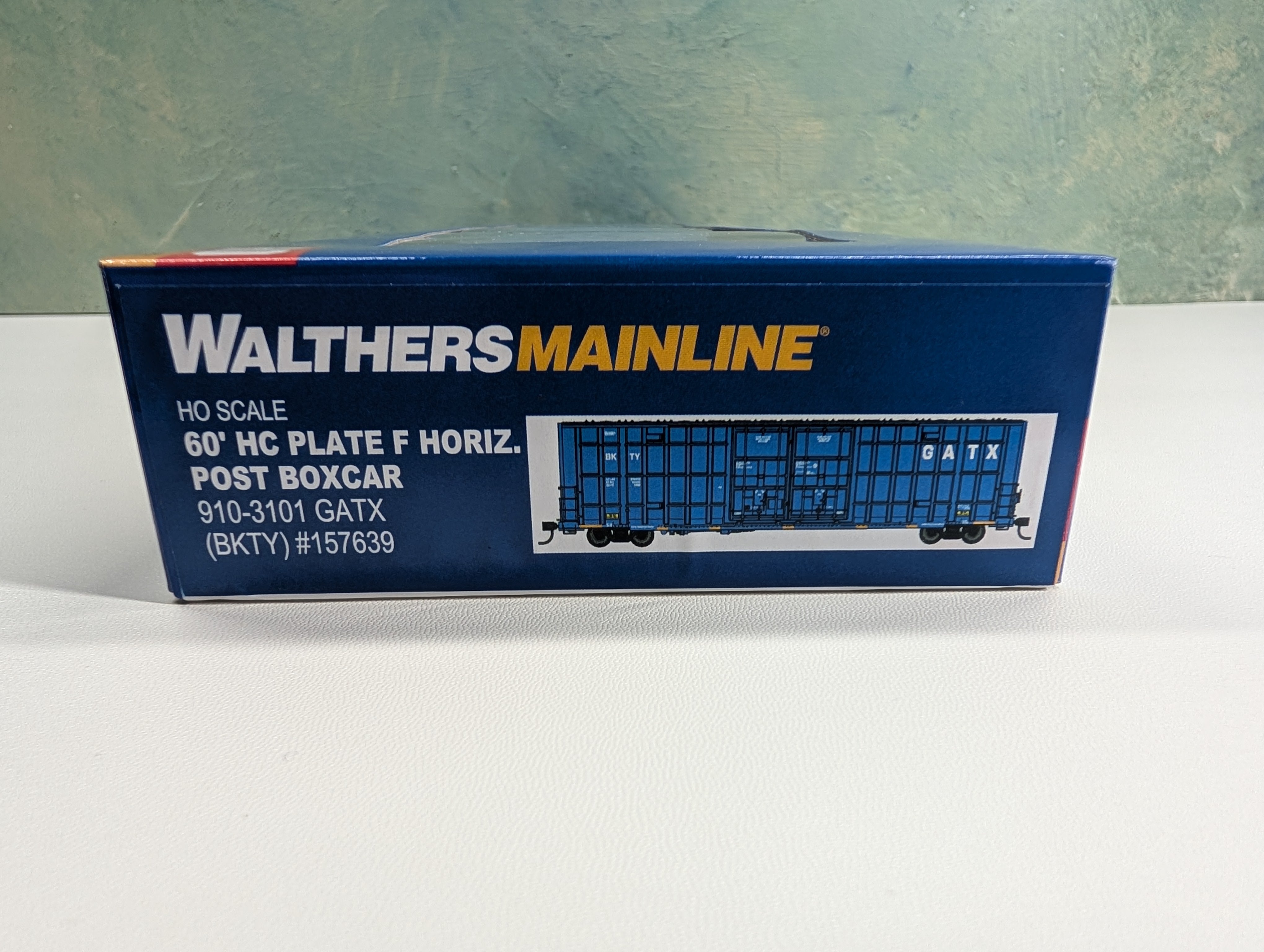 Walthers Mainline 910-3101 HO Scale 60' High Cube Plate F Horizontal Post Box Car GATX BKTY #157639