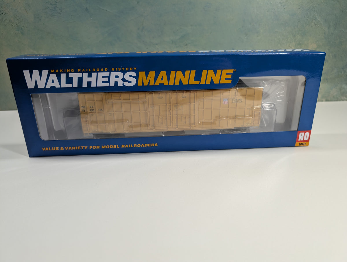 Walthers Mainline 910-3121 HO Scale 60' High Cube Plate F Horizontal Post Box Car Union Pacific BKTY #160006
