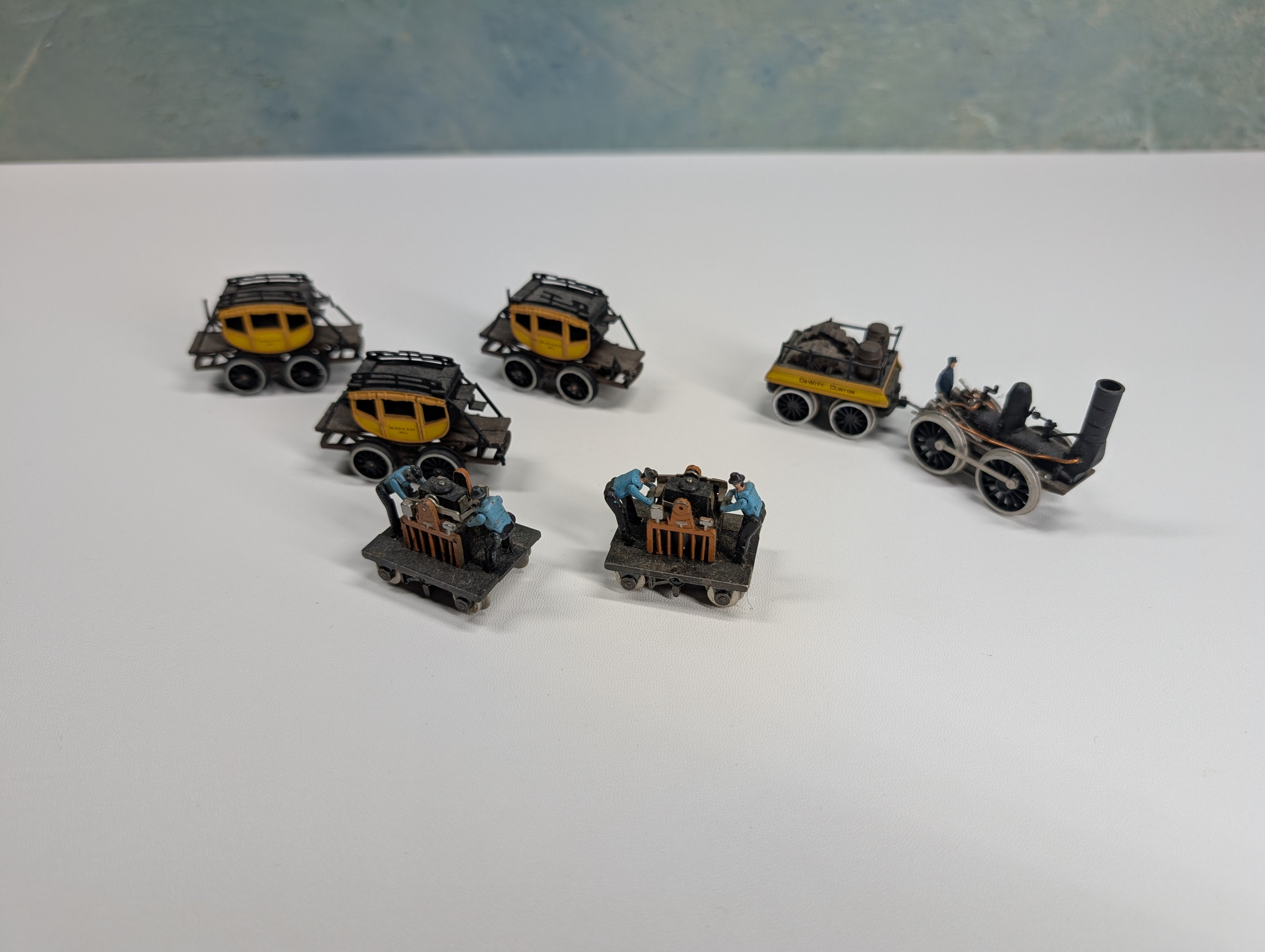 Bachmann HO Scale Dewitt Clinton Set and Gandy Dancer for Parts/Repairs