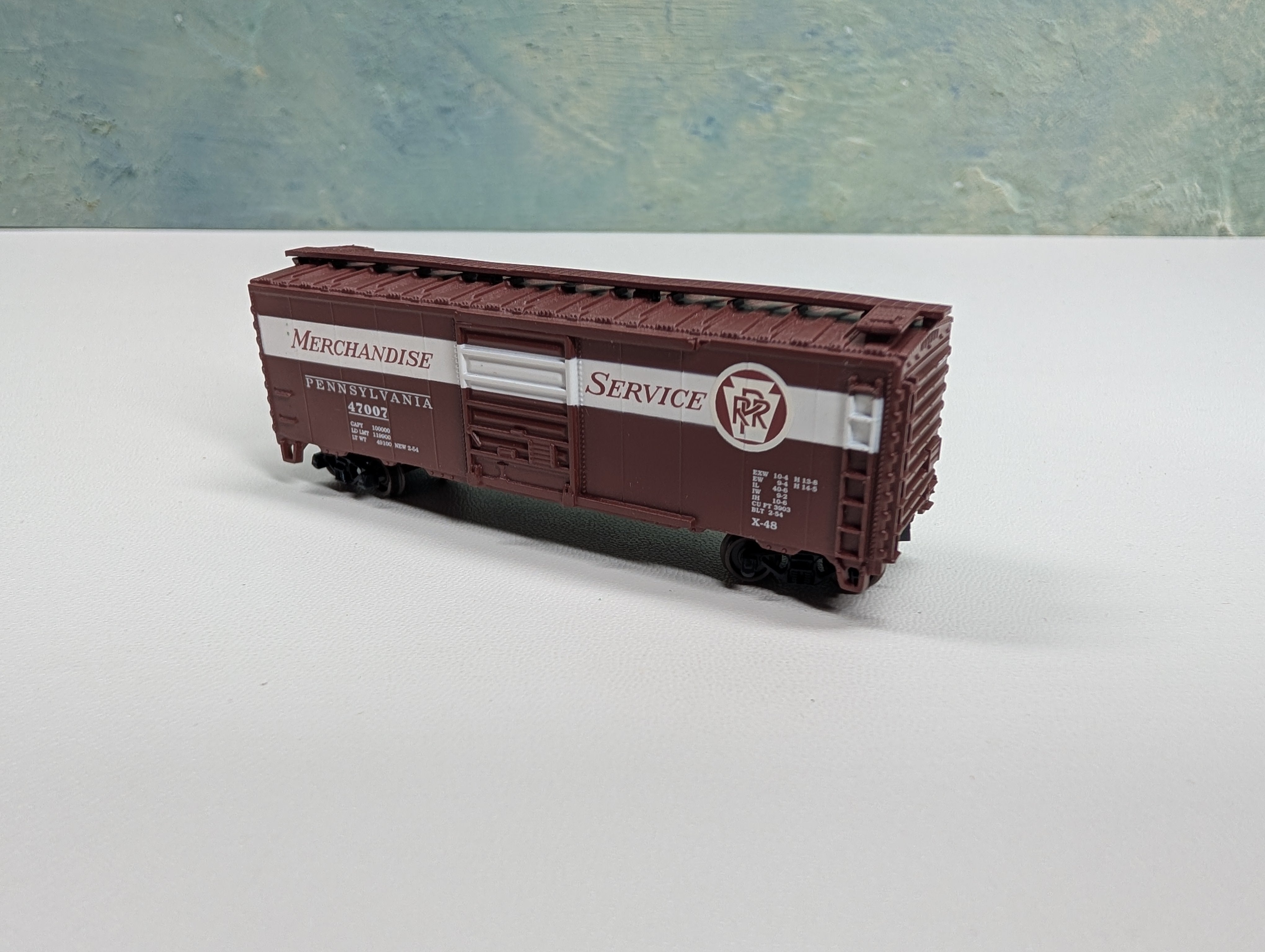 USED Atlas N Scale Box Car Pennsylvania #47007