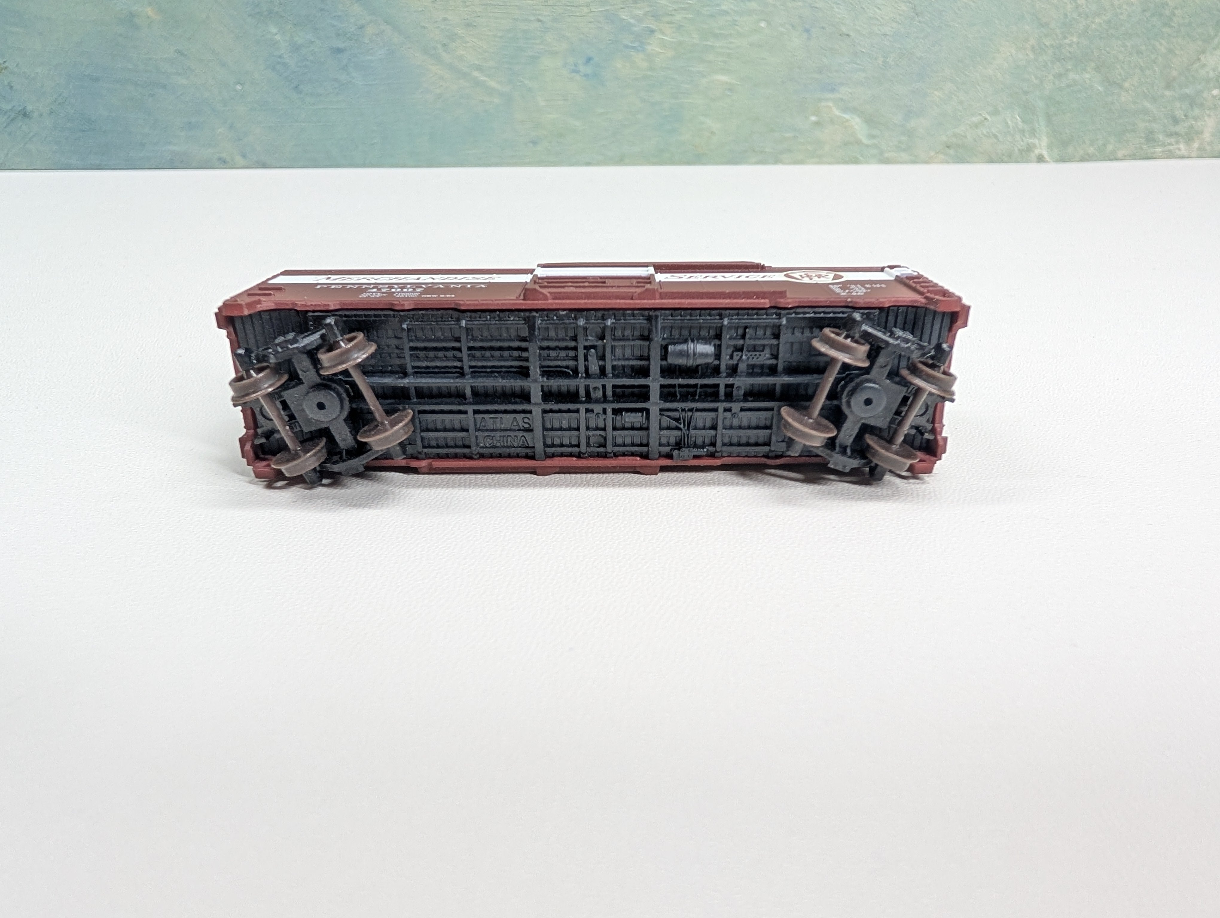 USED Atlas N Scale Box Car Pennsylvania #47007