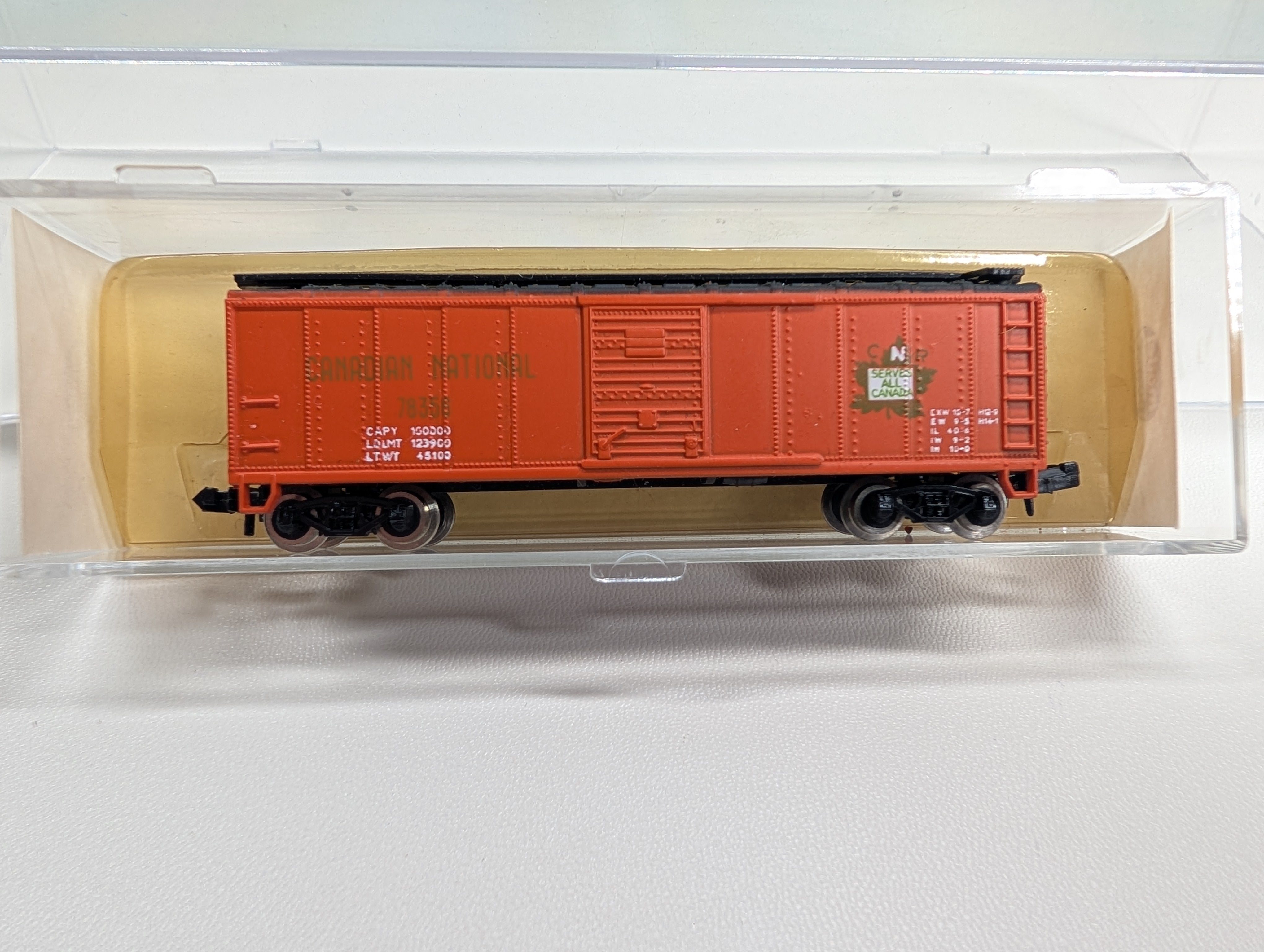 Model Power N Scale 40' Box Car Canadian National CN #78356