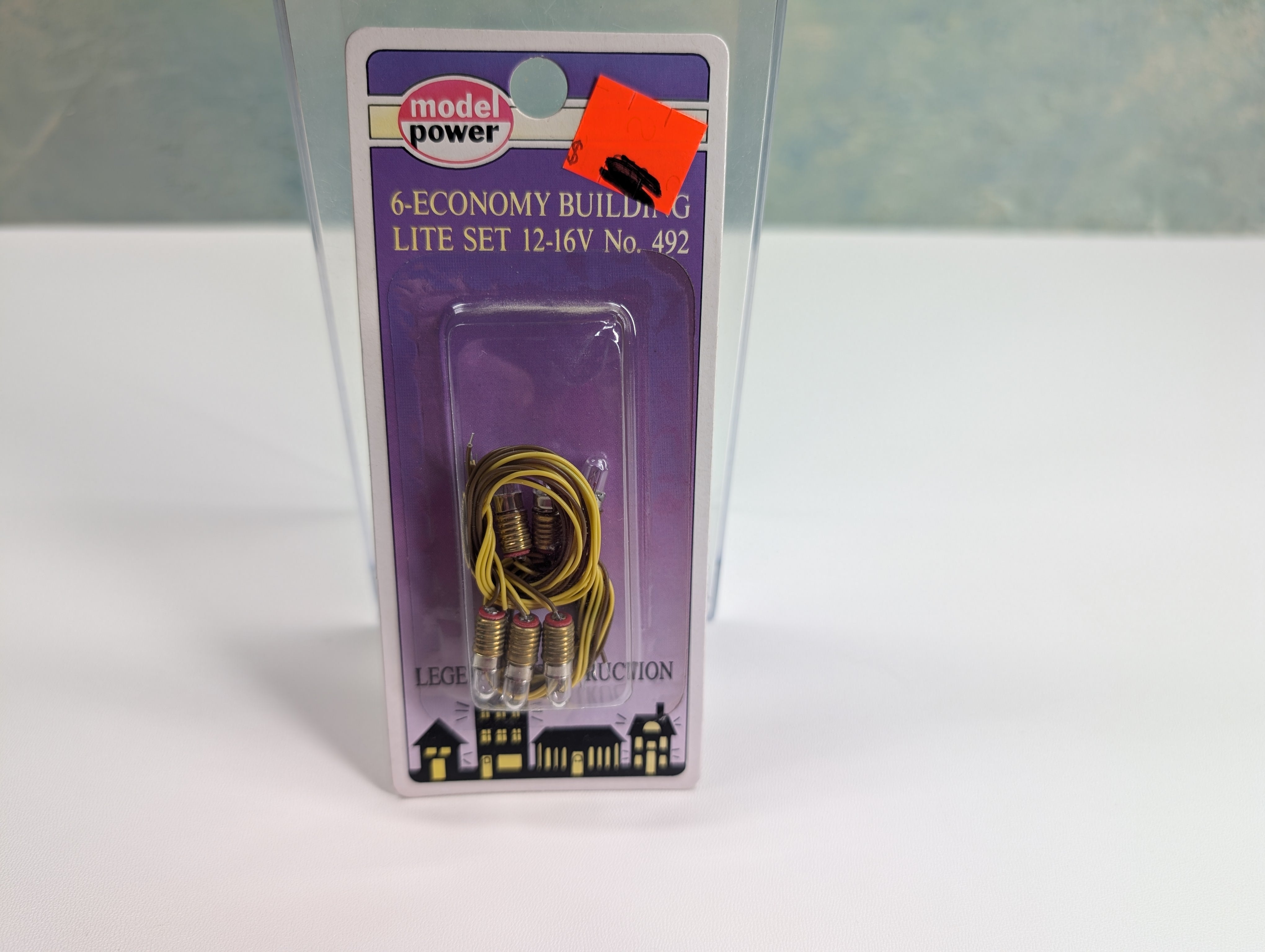 Model Power 492 HO Scale 6-Economy Building Lite Set 12-16V