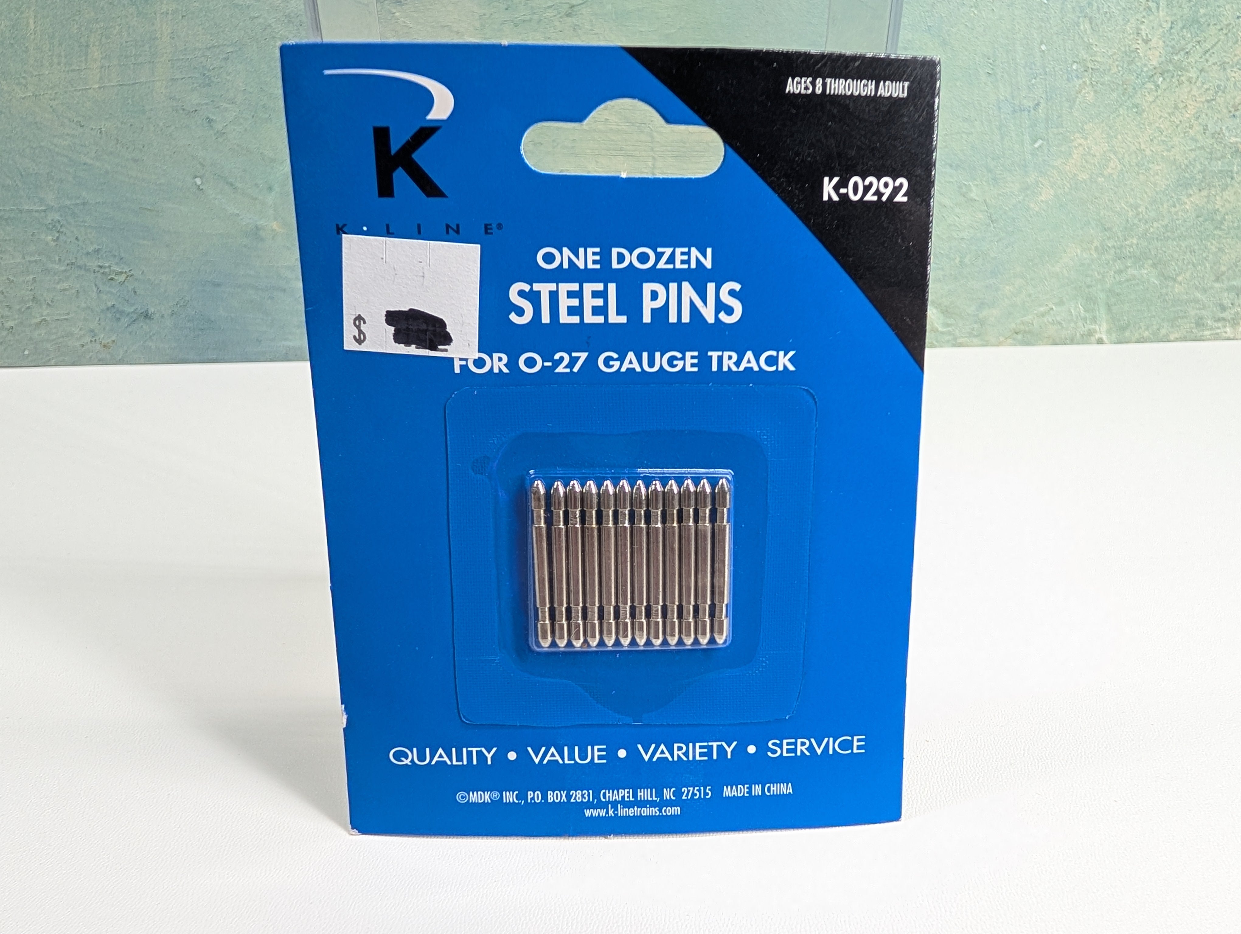 K-Line K-0292 O One Dozen Steel Pins for O-27 Gauge Track