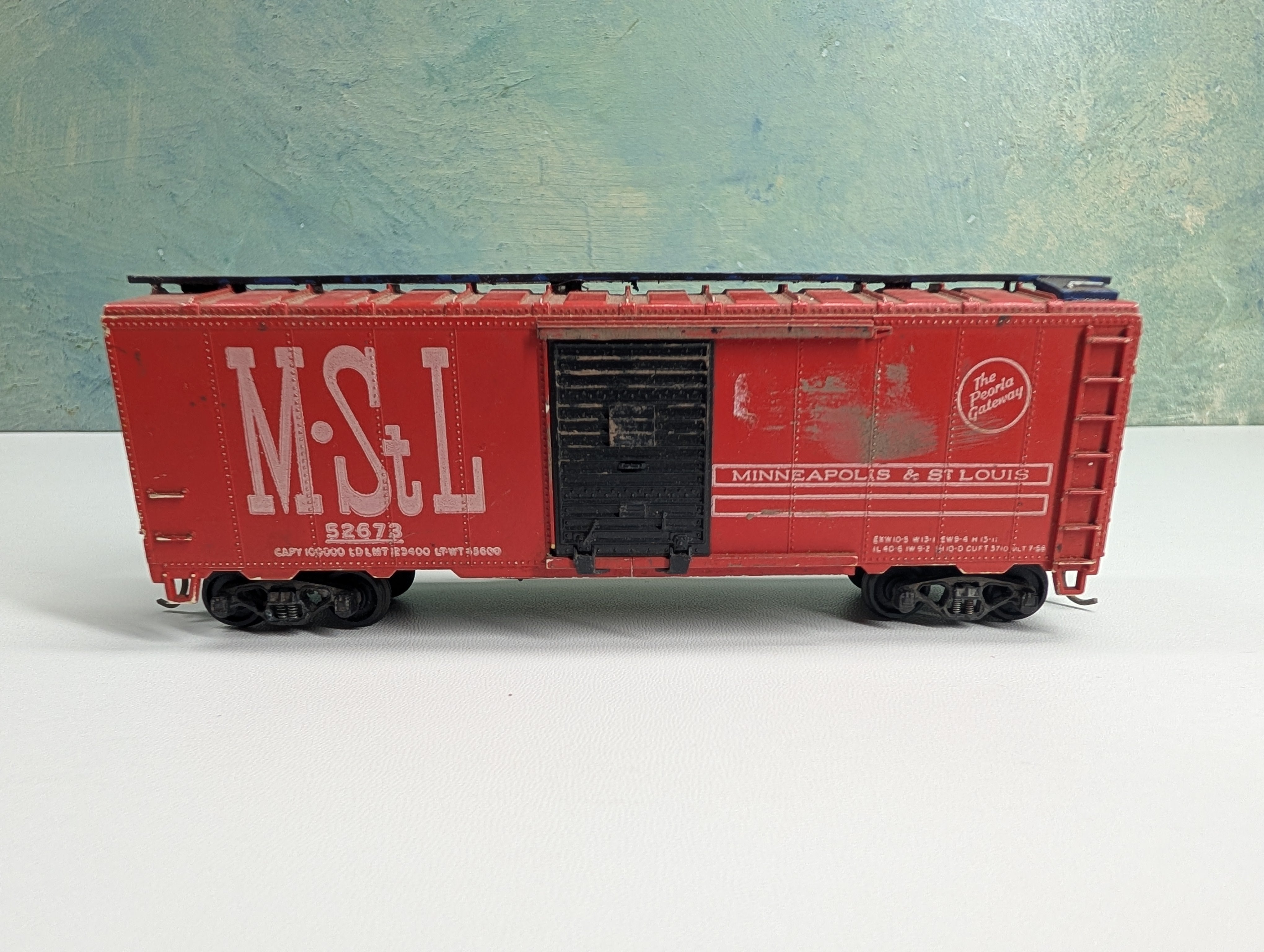 USED Athearn HO Scale 40' Box Car MStL #52673