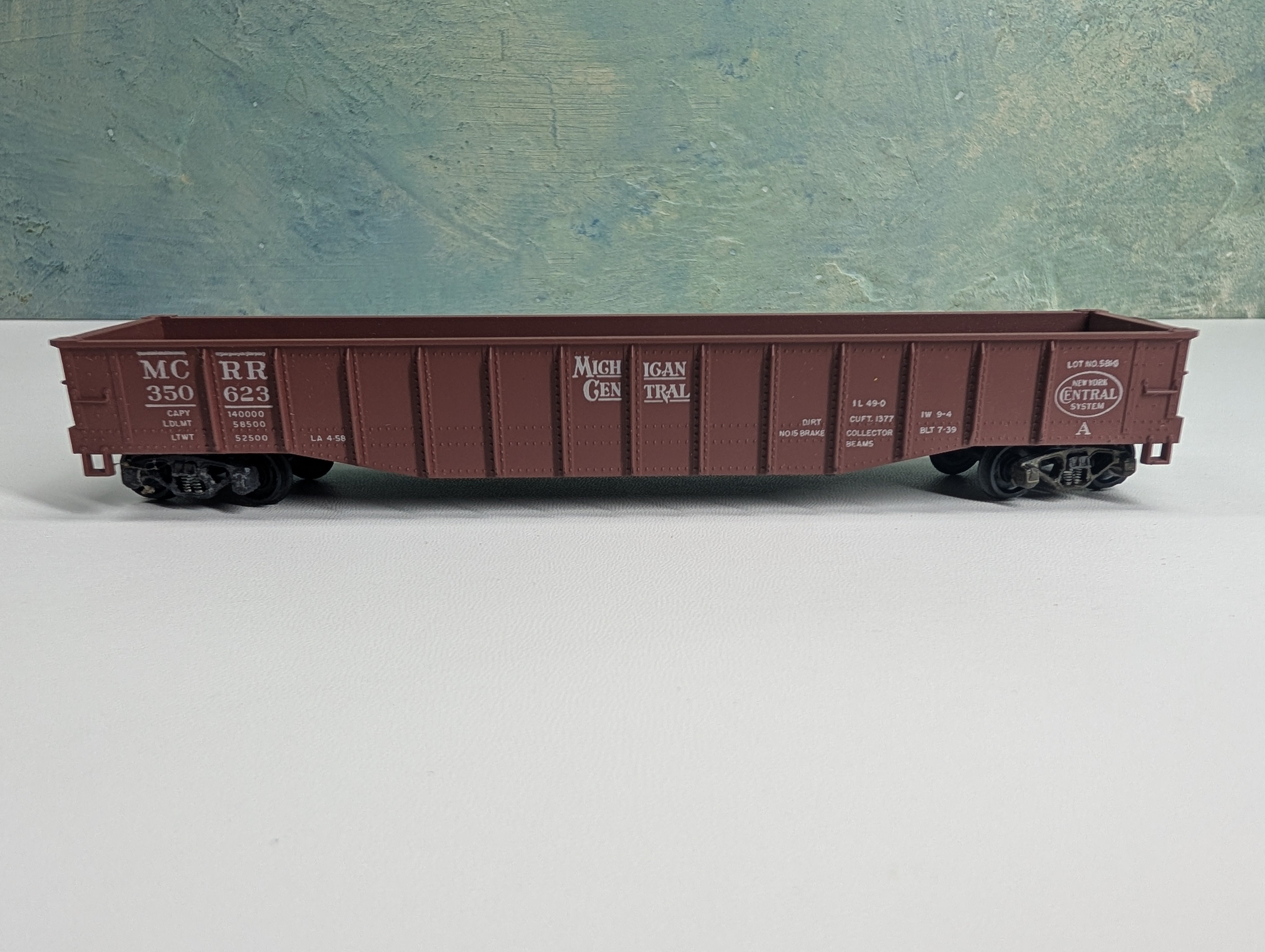 USED Athearn HO Scale Gondola Michigan Central MCRR #350623