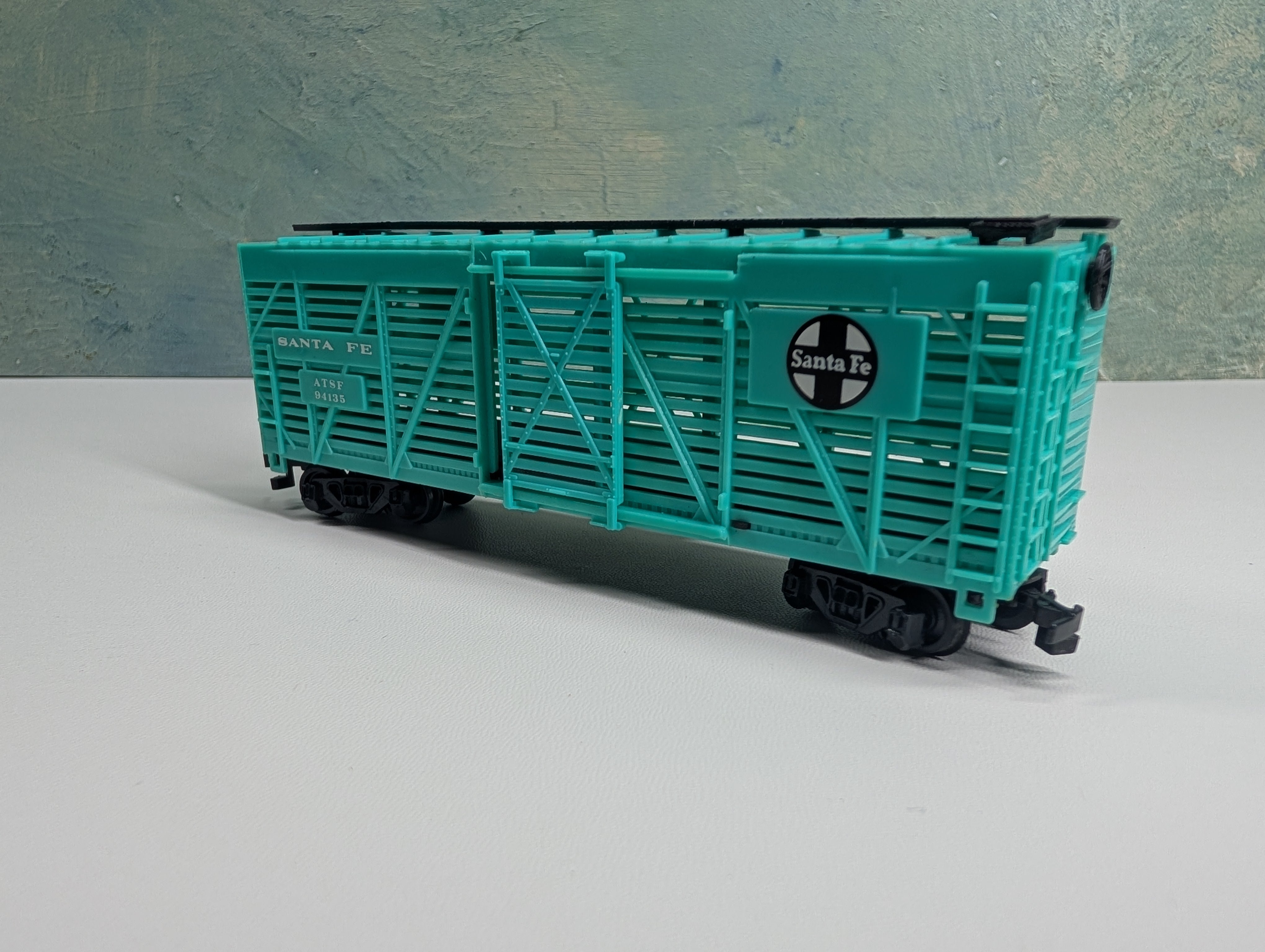 USED Bachmann HO Scale Cattle Stock Car Santa Fe ATSF #94135