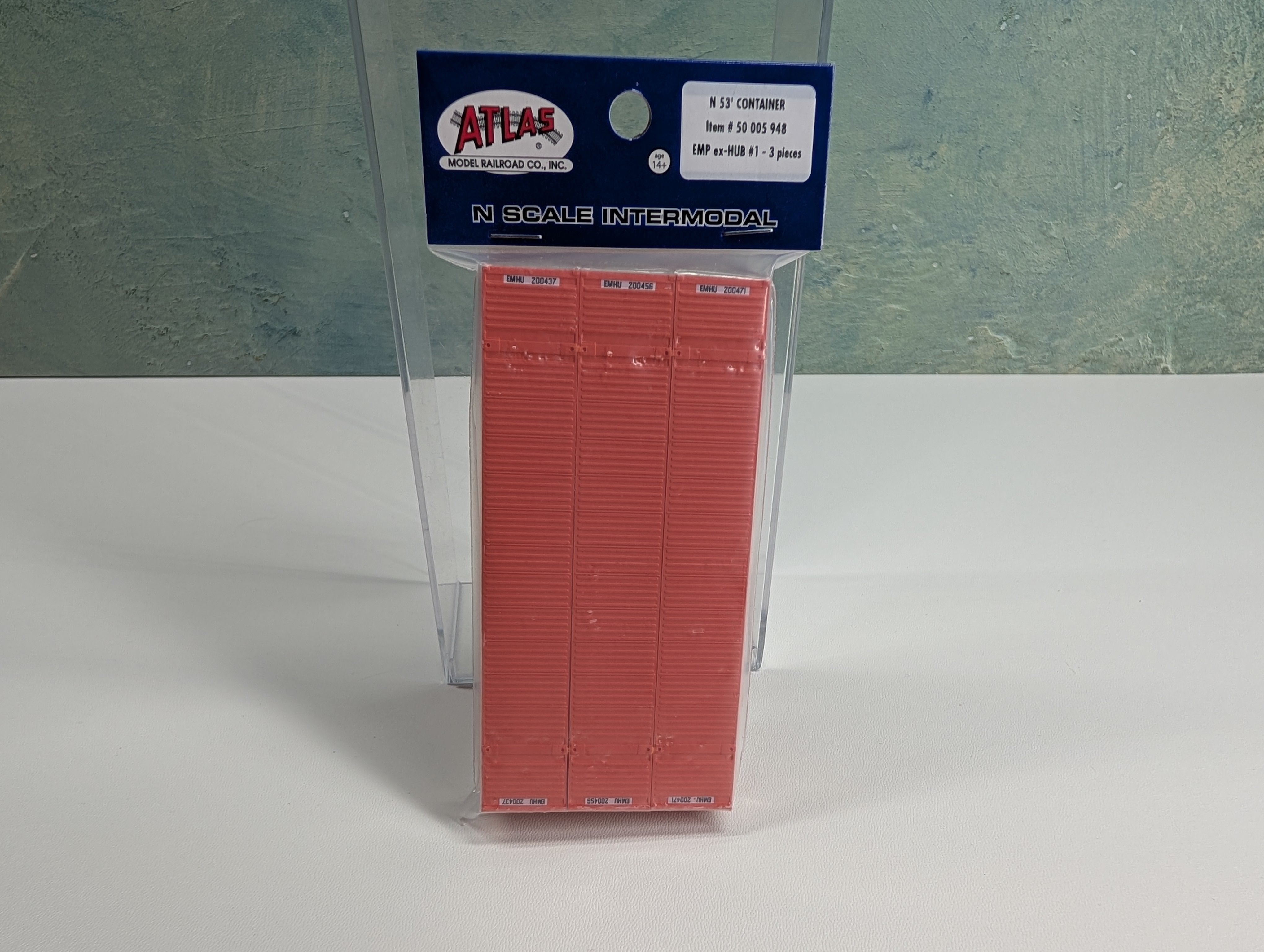 Atlas 50005948 N Scale 53' Container EMP (3 pcs)