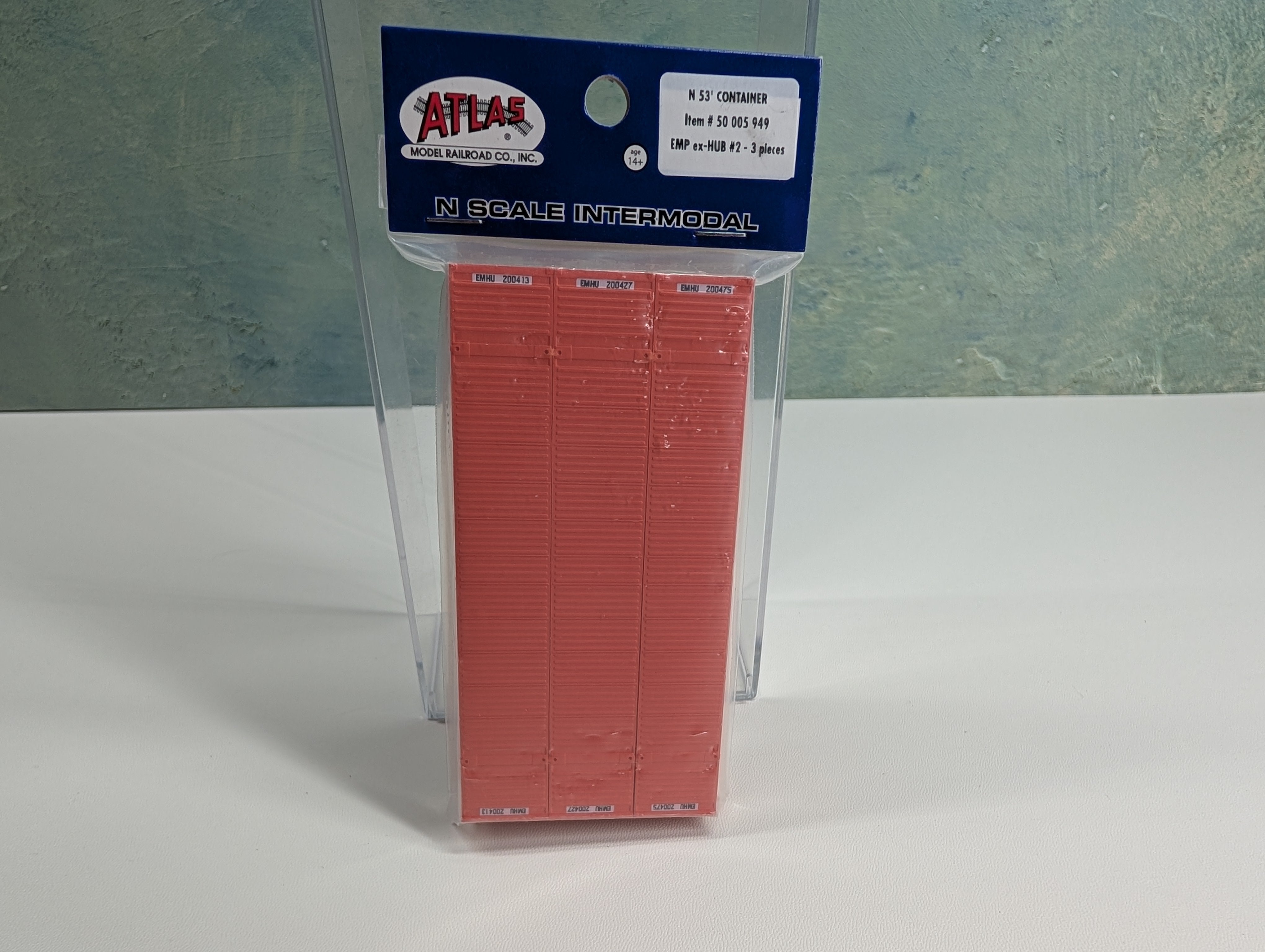 Atlas 50005949 N Scale 53' Container EMP (3 pcs)
